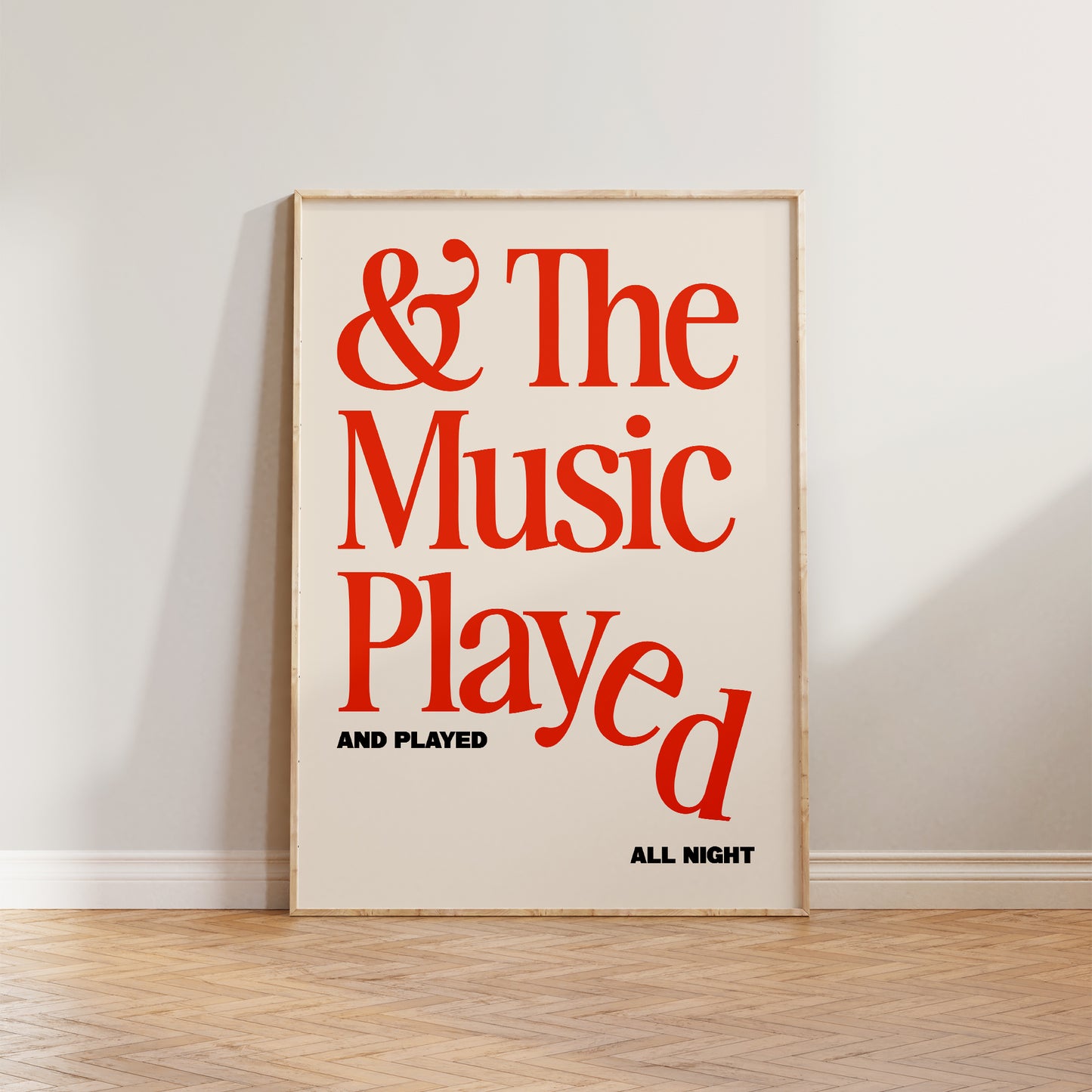 The Music Played Print