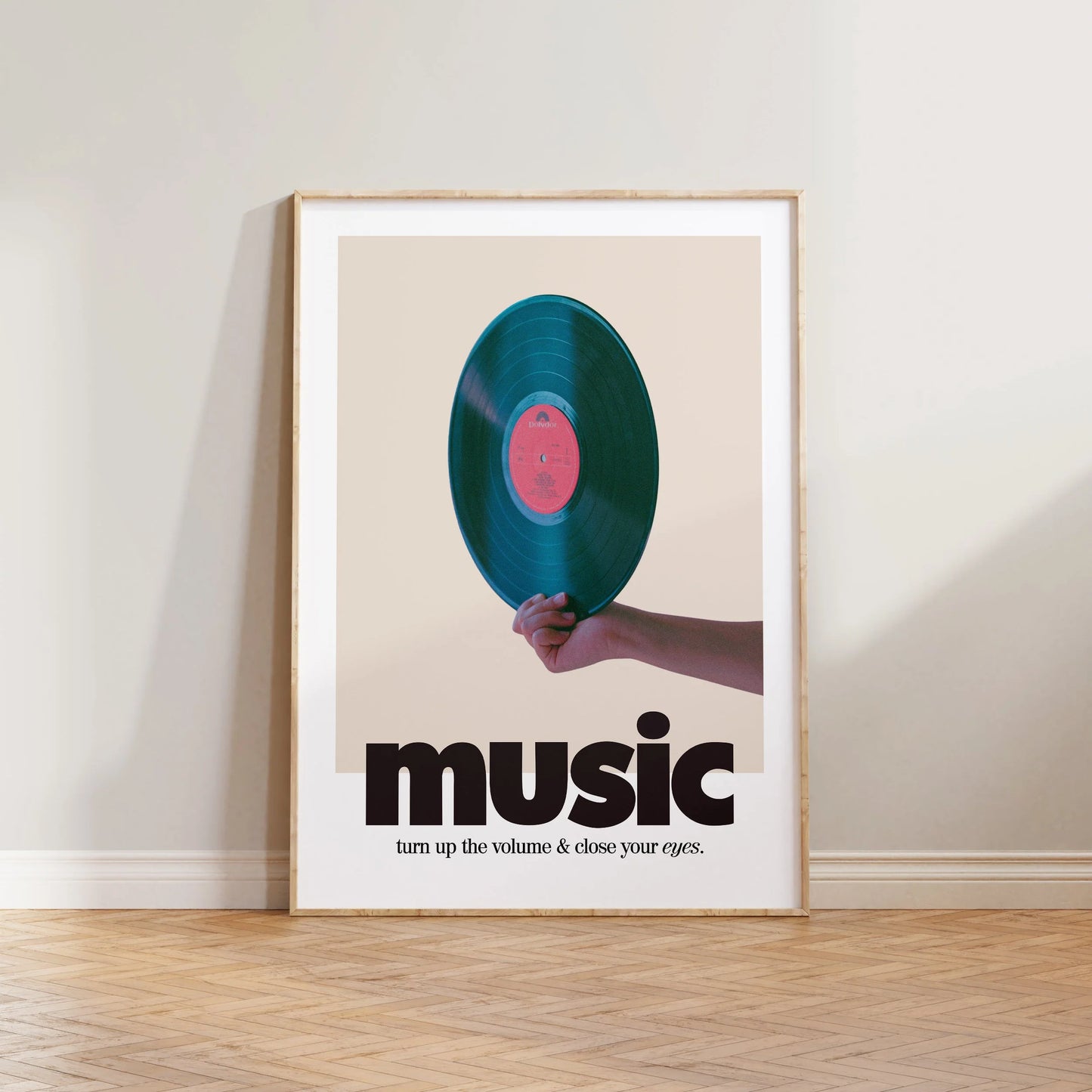 SECONDS Retro Music Record Print