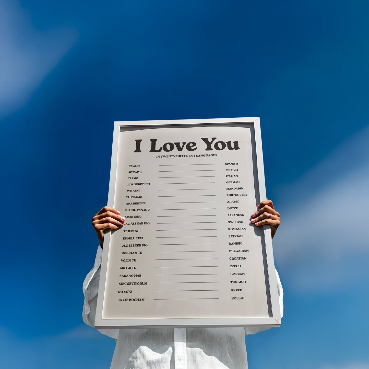 I Love You Retro Print