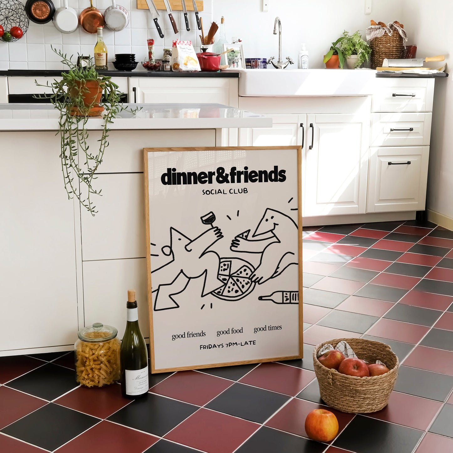 Dinner & Friends Social Club Print