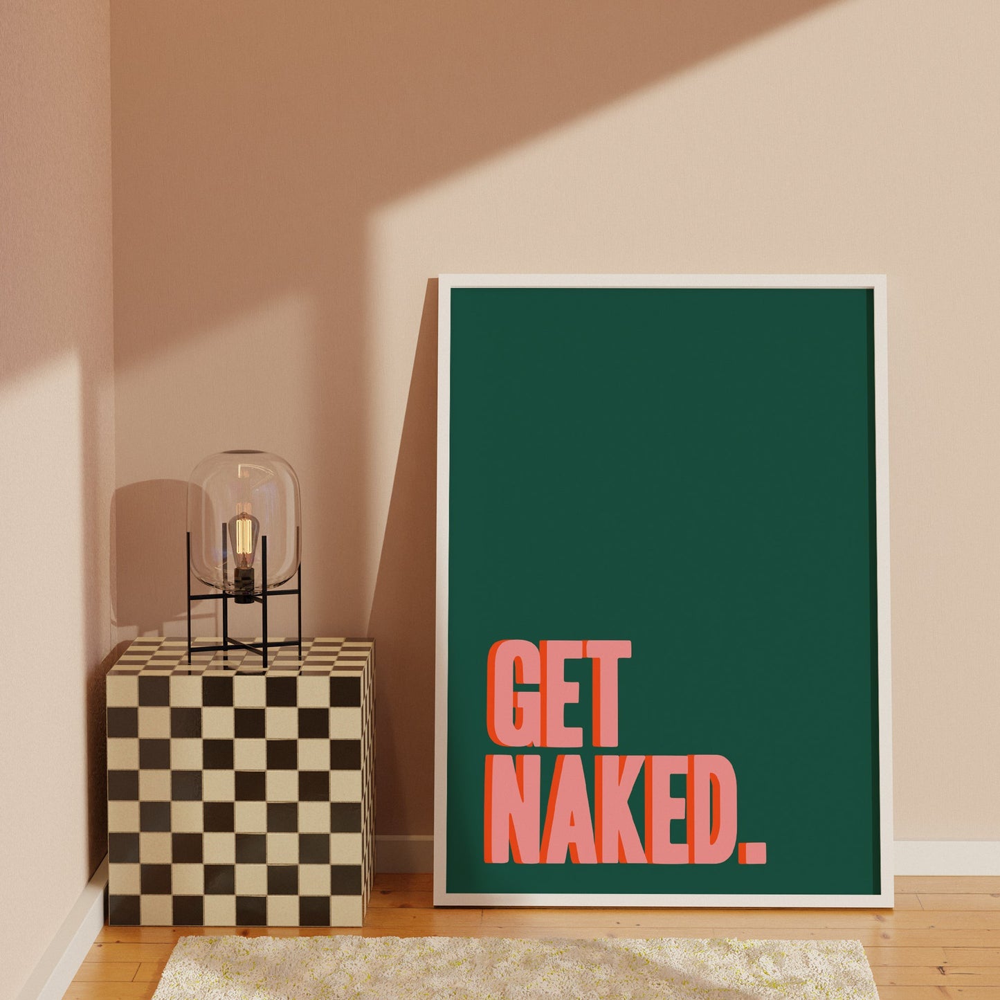 Colourful Get Naked Print