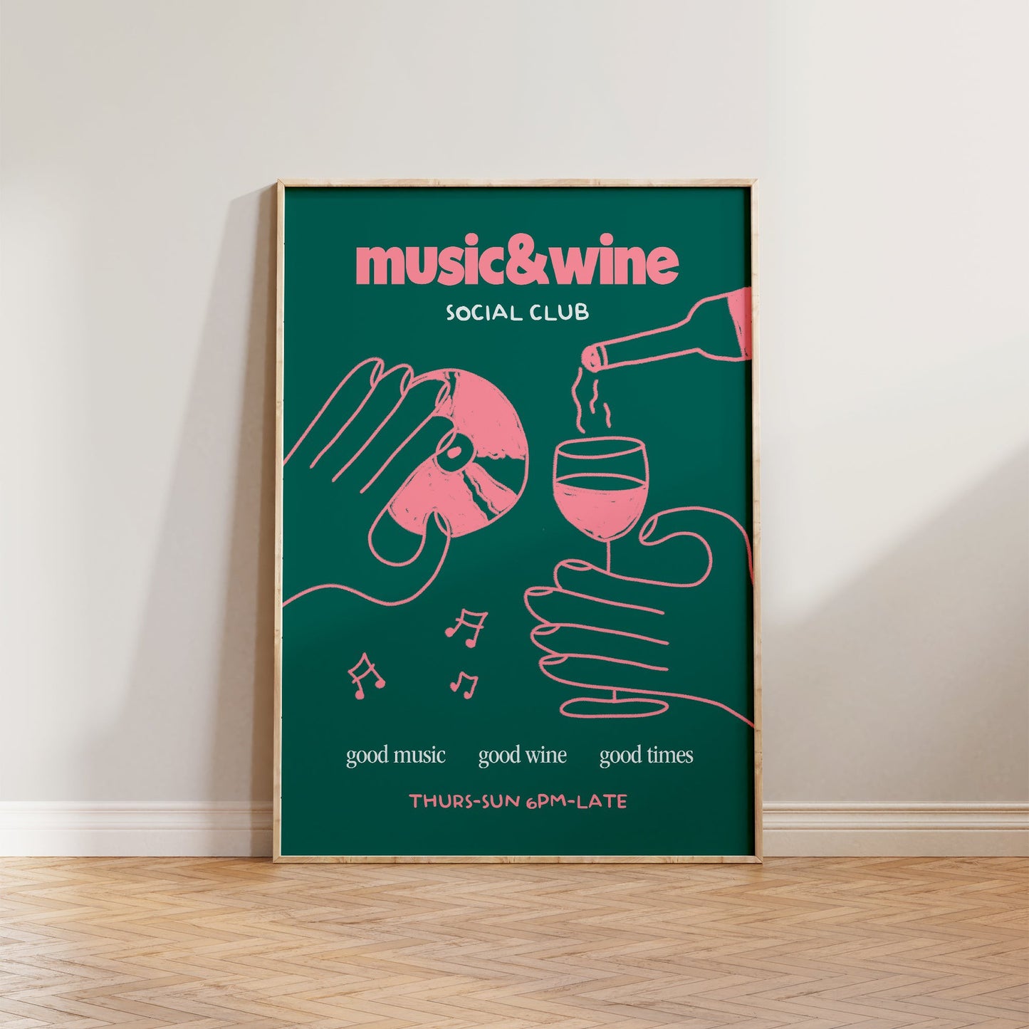 Music & Wine Social Club Print