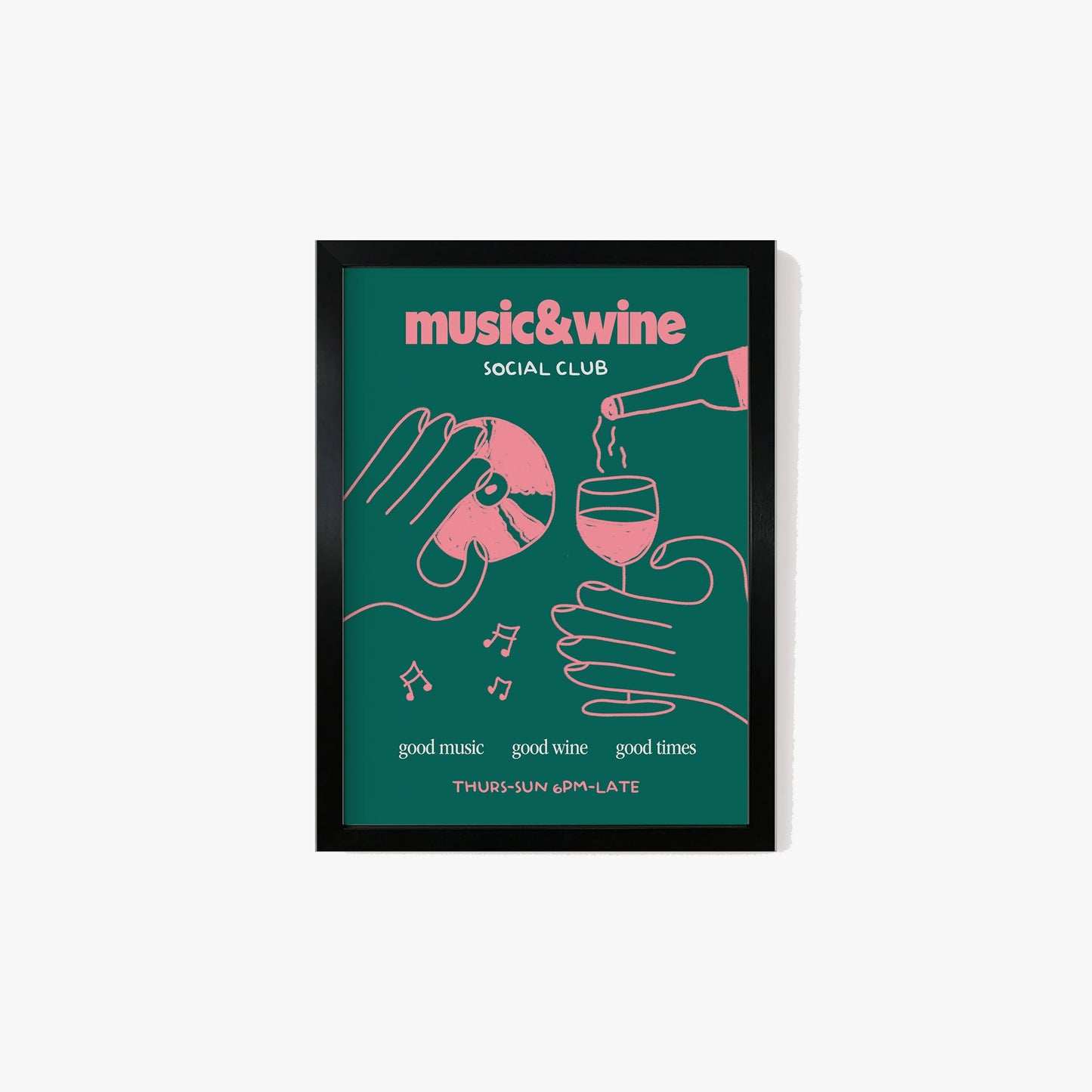 Music & Wine Social Club Print