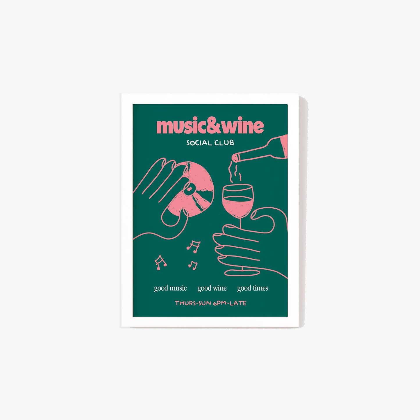 Music & Wine Social Club Print