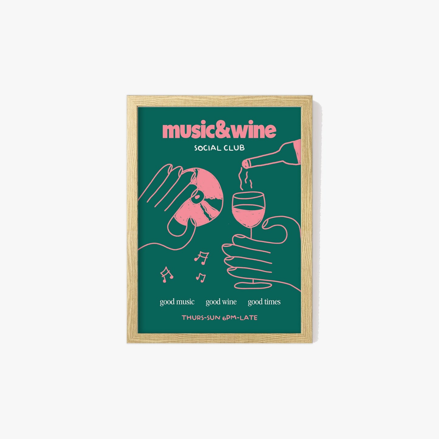 Music & Wine Social Club Print