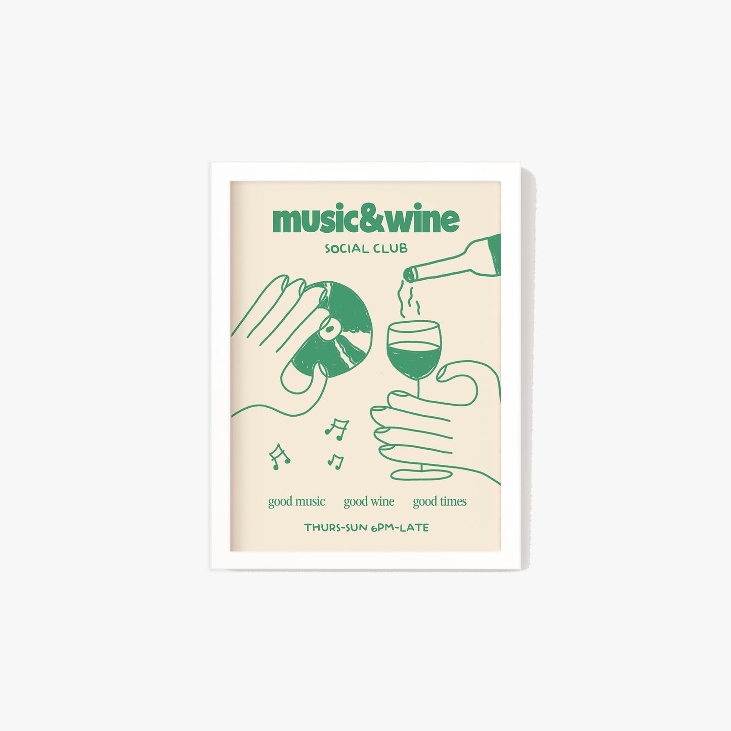 Music & Wine Social Club Print