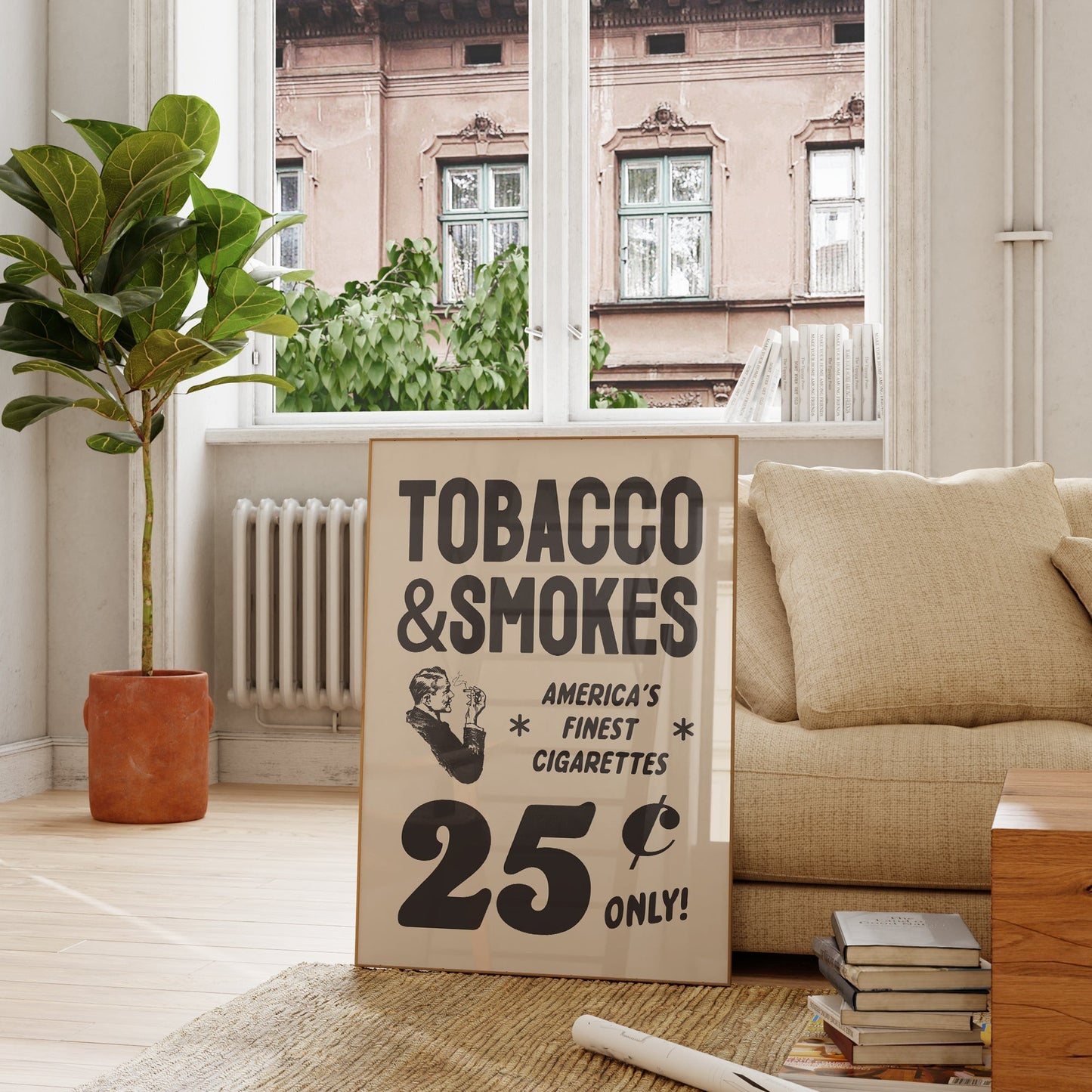 SECONDS Vintage Tobacco Advert Print