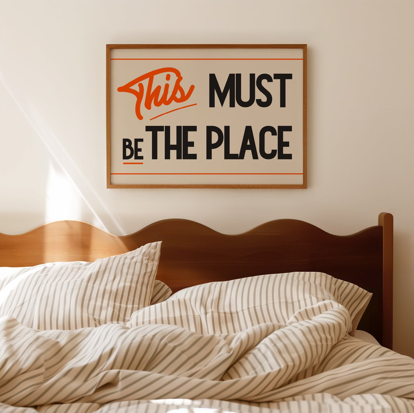 This Must Be The Place Retro Print