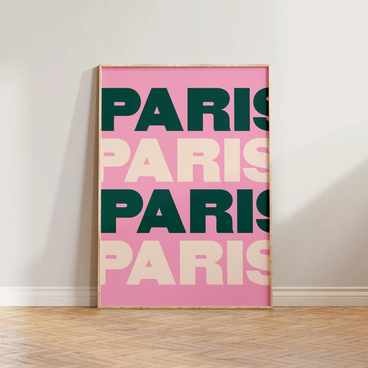 SECONDS Colourful Paris Travel Print