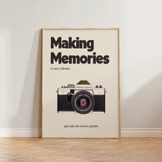 SECONDS Retro Making Memories Camera Print