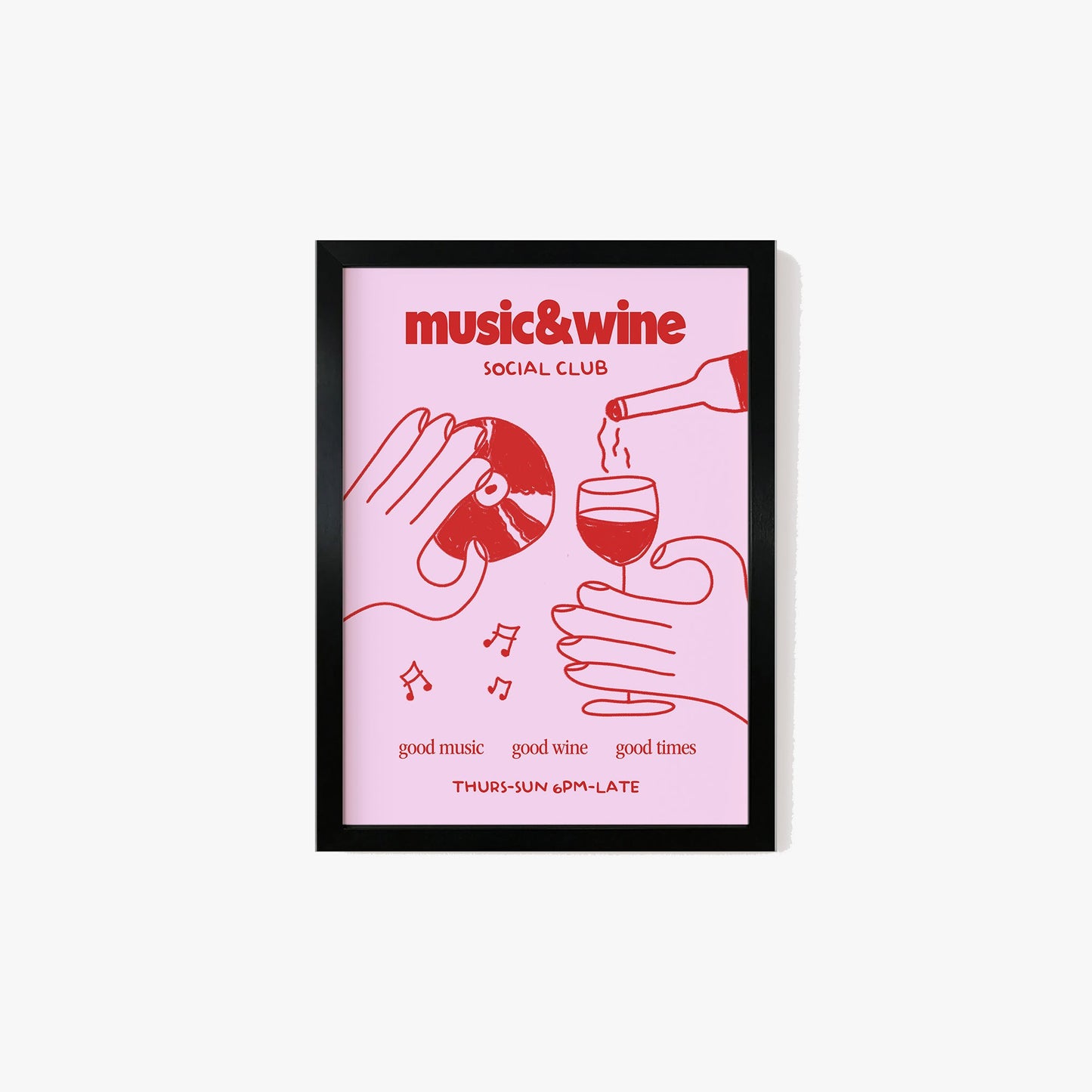 Music & Wine Social Club Print