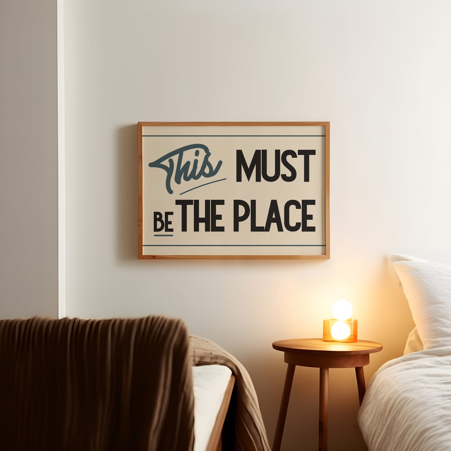 This Must Be The Place Retro Print