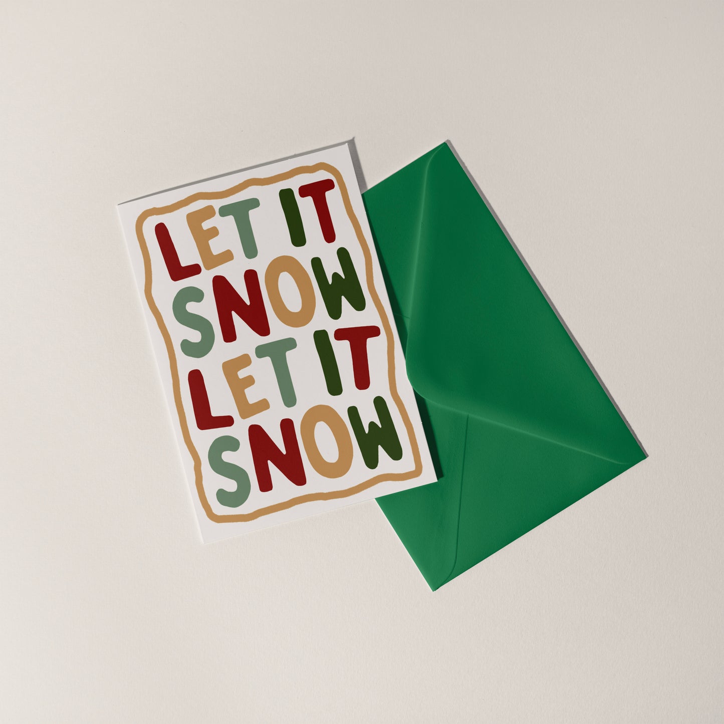 Let It Snow Christmas Card