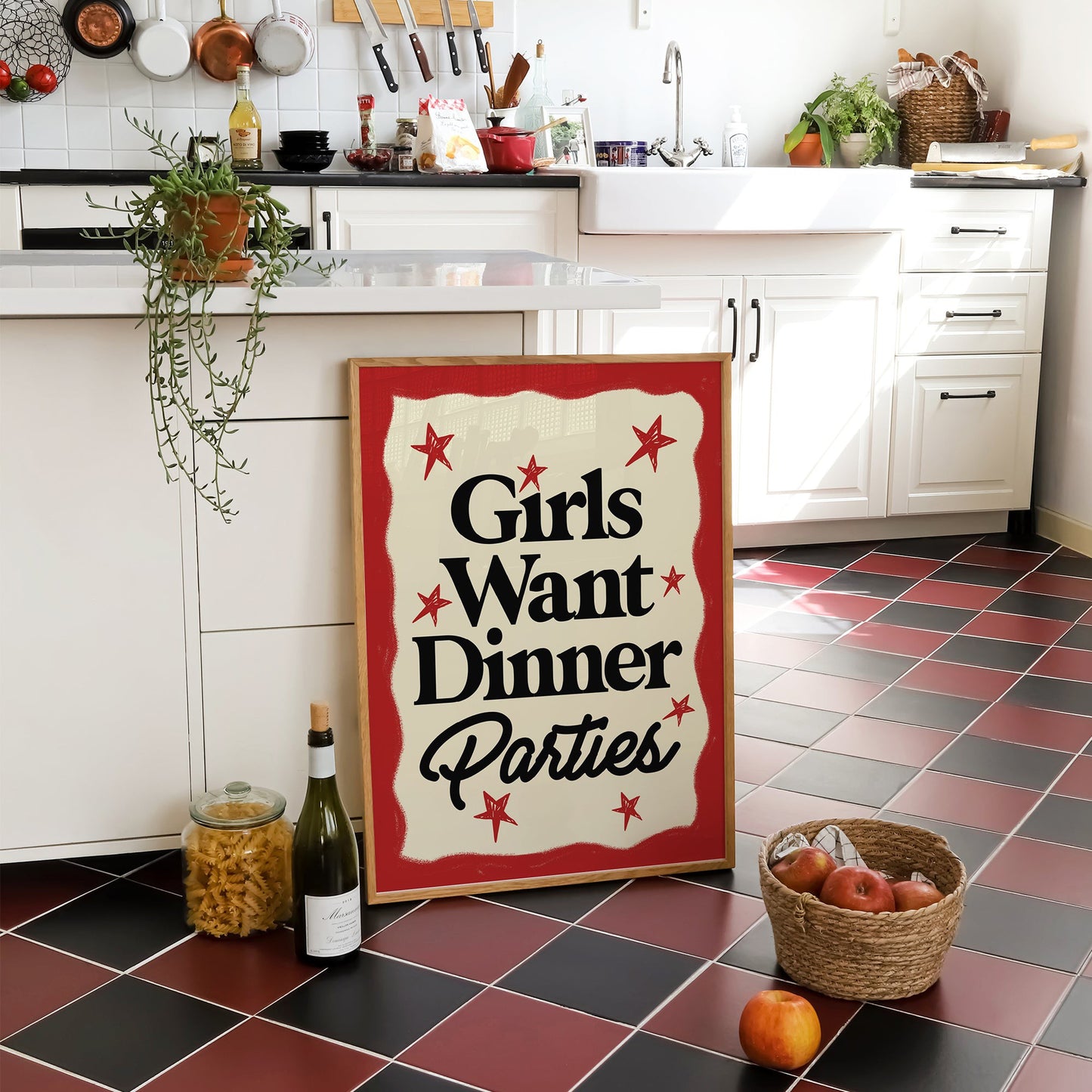 Girls Want Dinner Parties Print