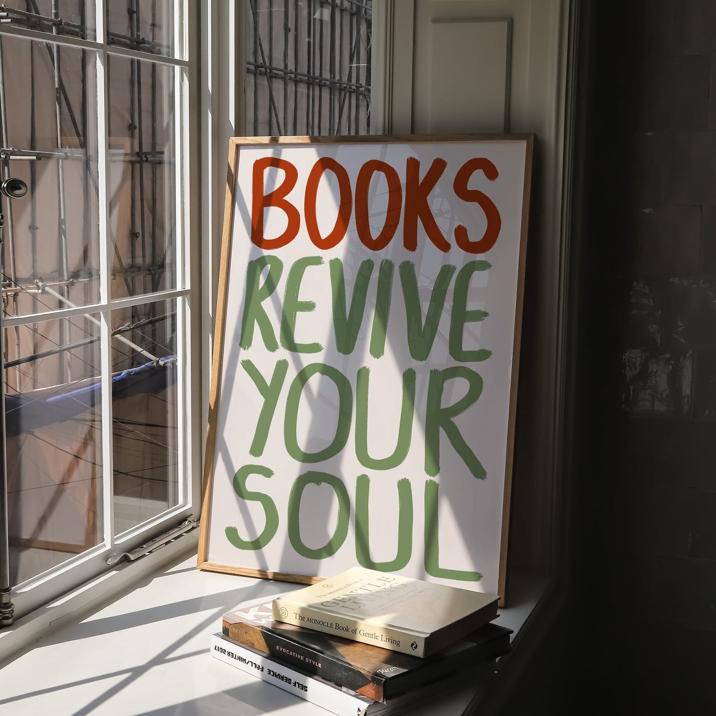 Books Revive Your Soul Print