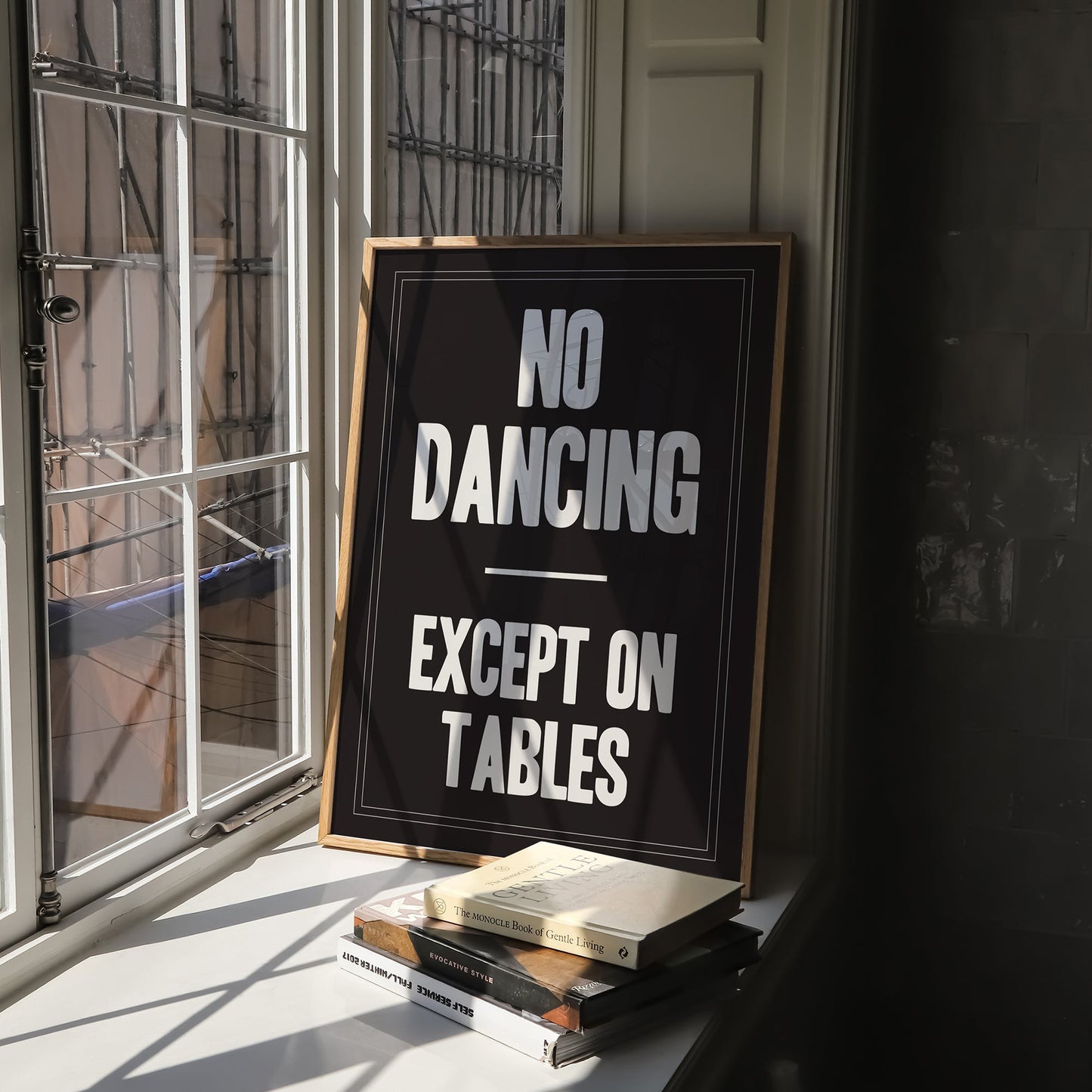 No Dancing Except On Tables Print