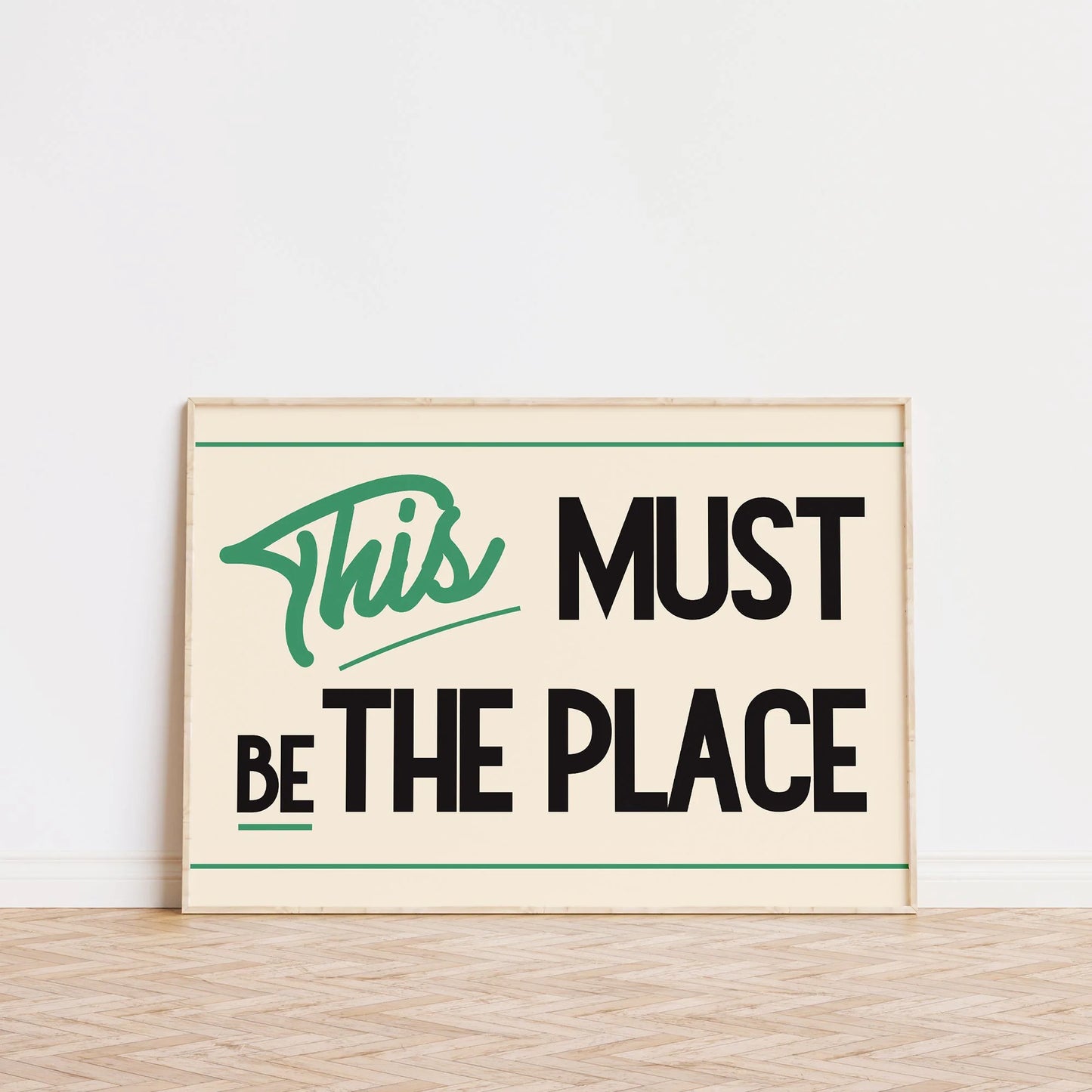 SECONDS This Must Be The Place Retro Print