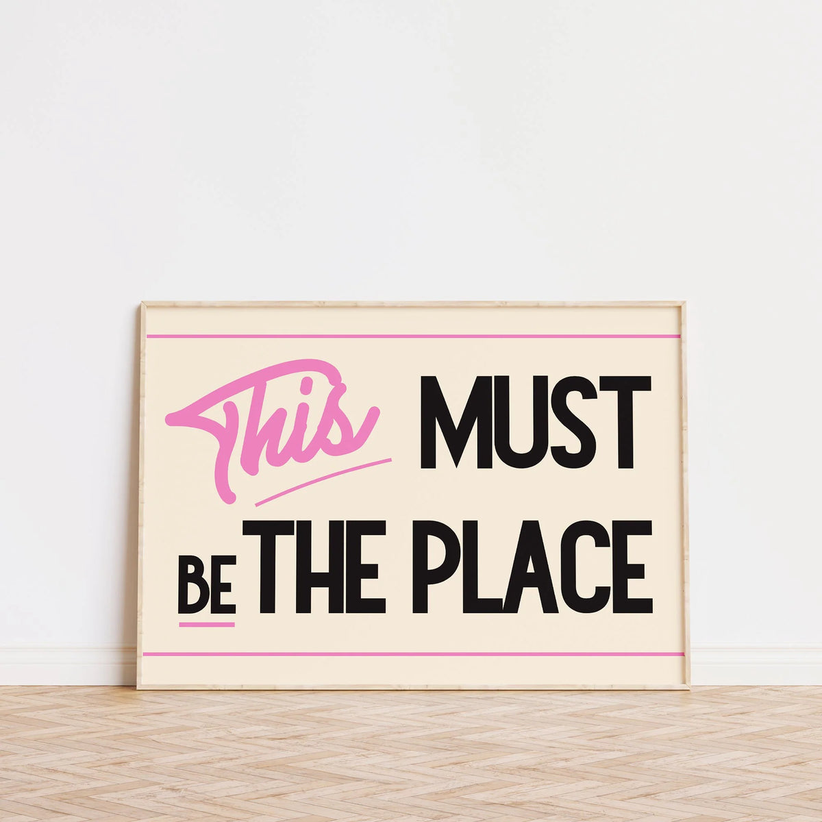 SECONDS This Must Be The Place Retro Print