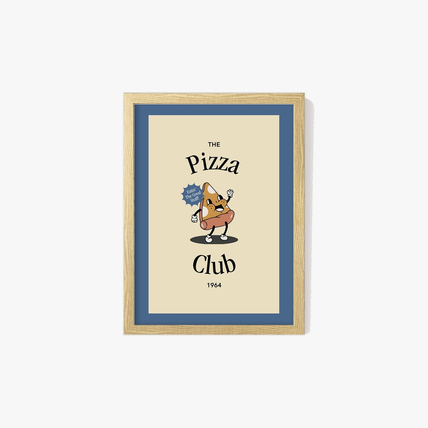 Retro Pizza Club Print