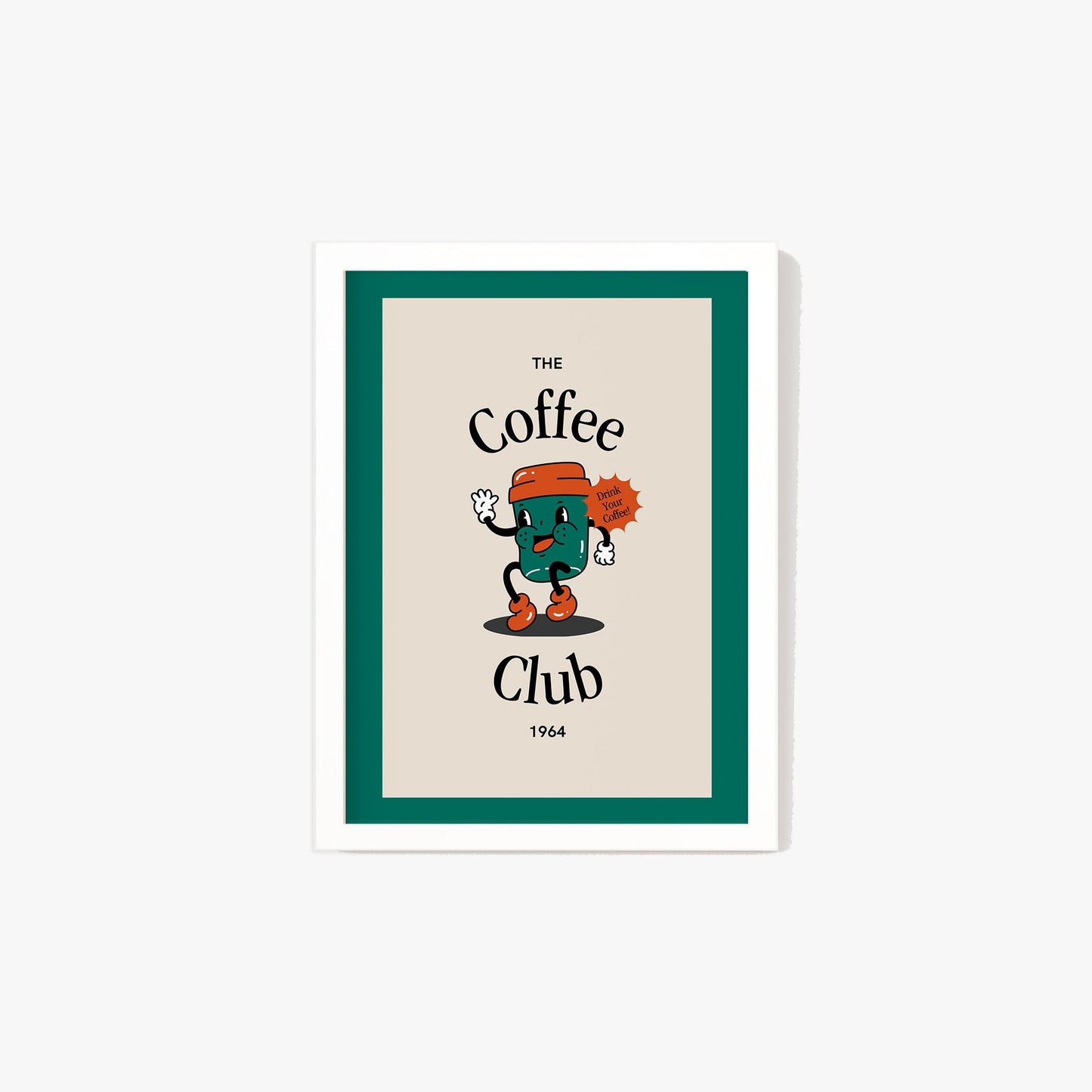 Retro Coffee Club Print