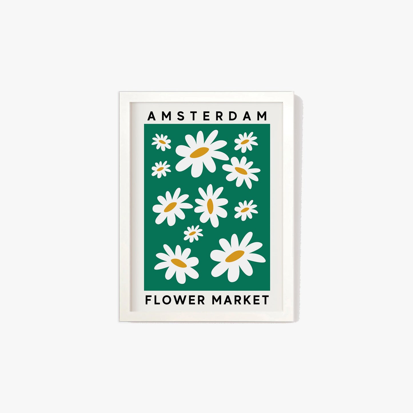 Amsterdam Daisy Flower Market Print