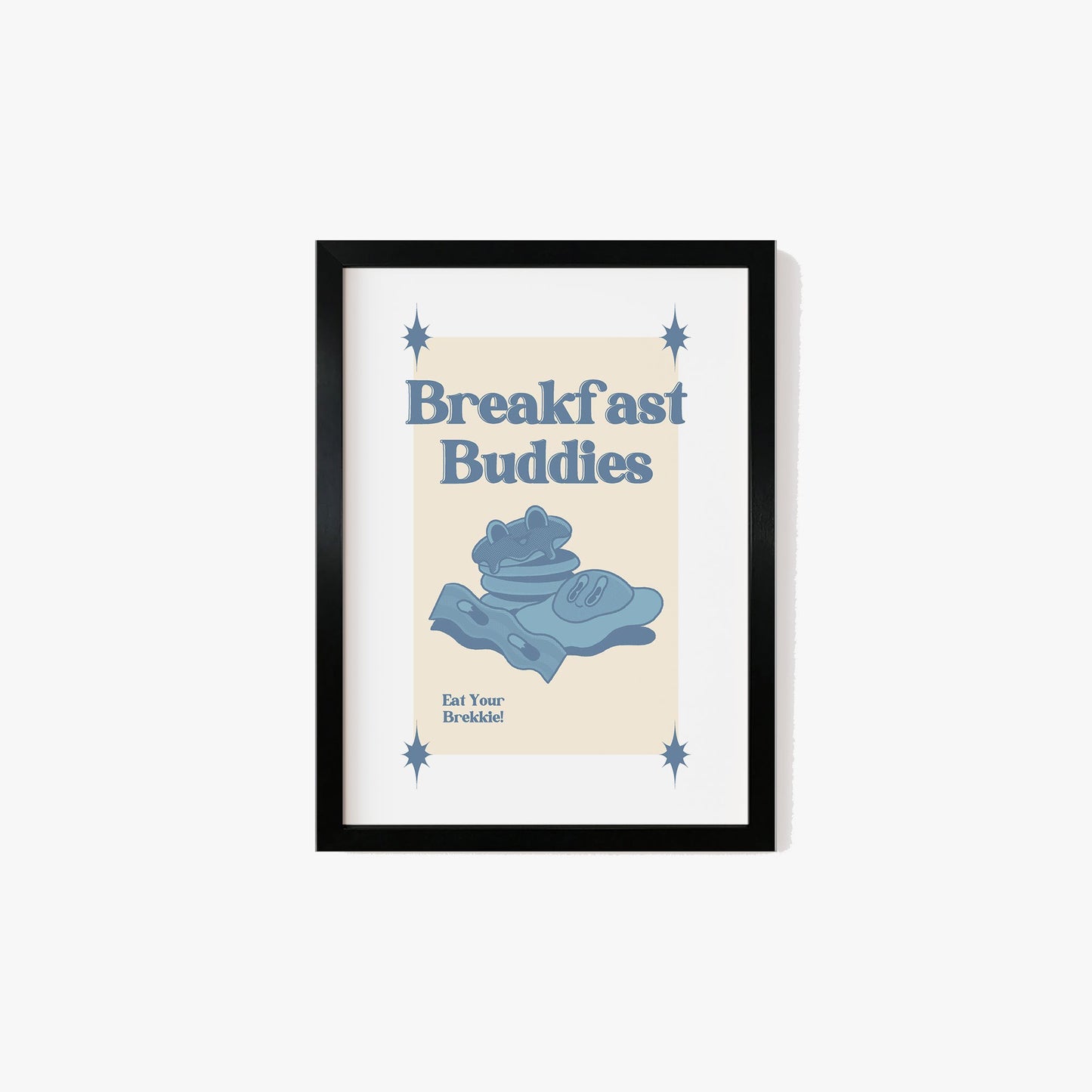 Retro Breakfast Buddies Print