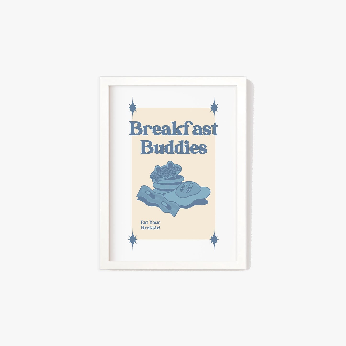 Retro Breakfast Buddies Print