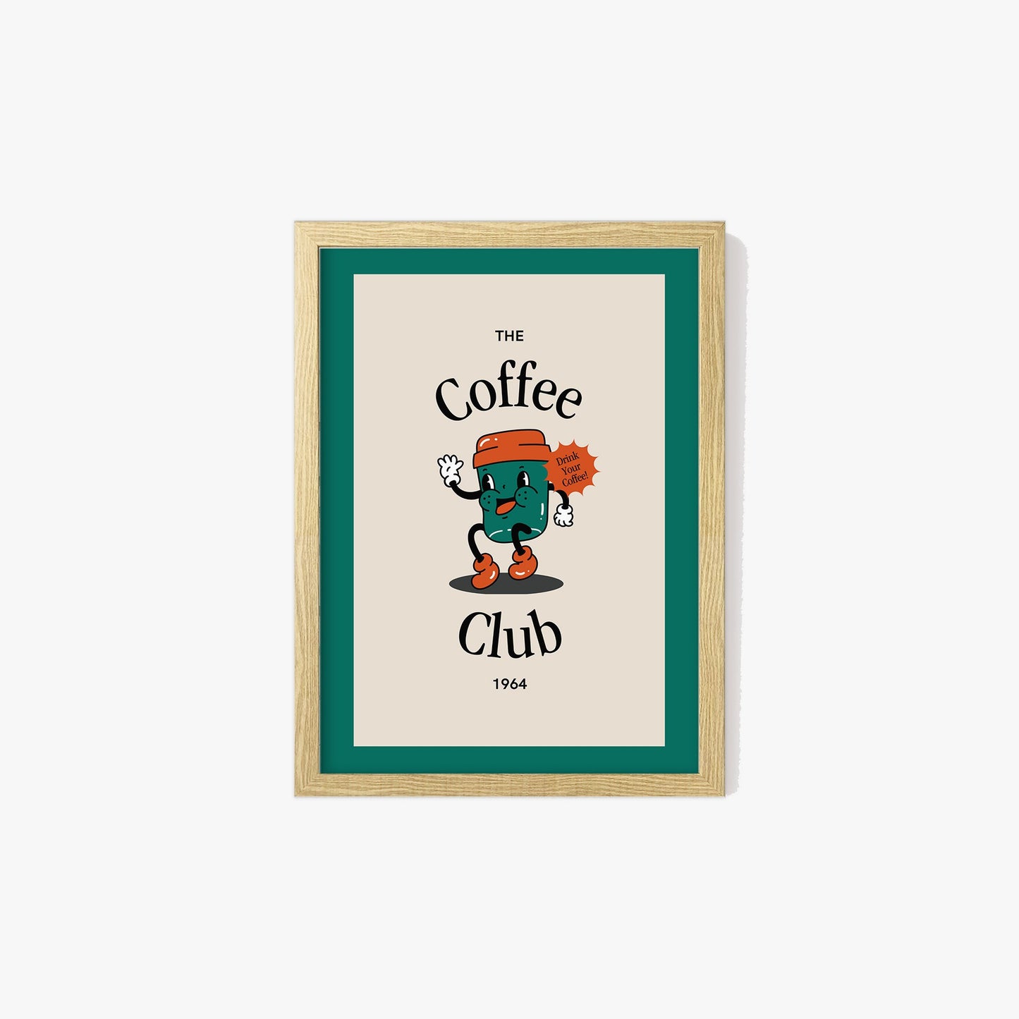 Retro Coffee Club Print