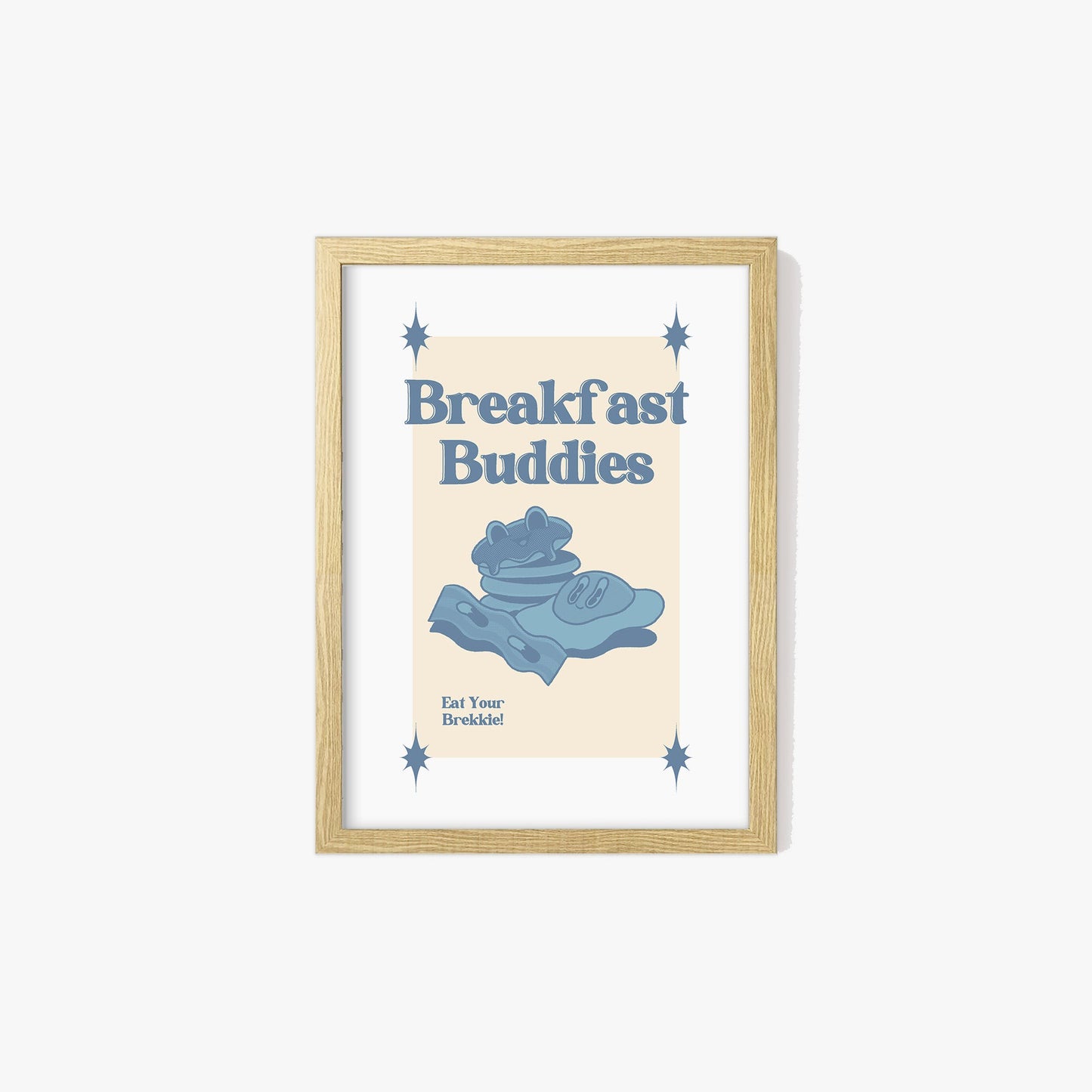 Retro Breakfast Buddies Print