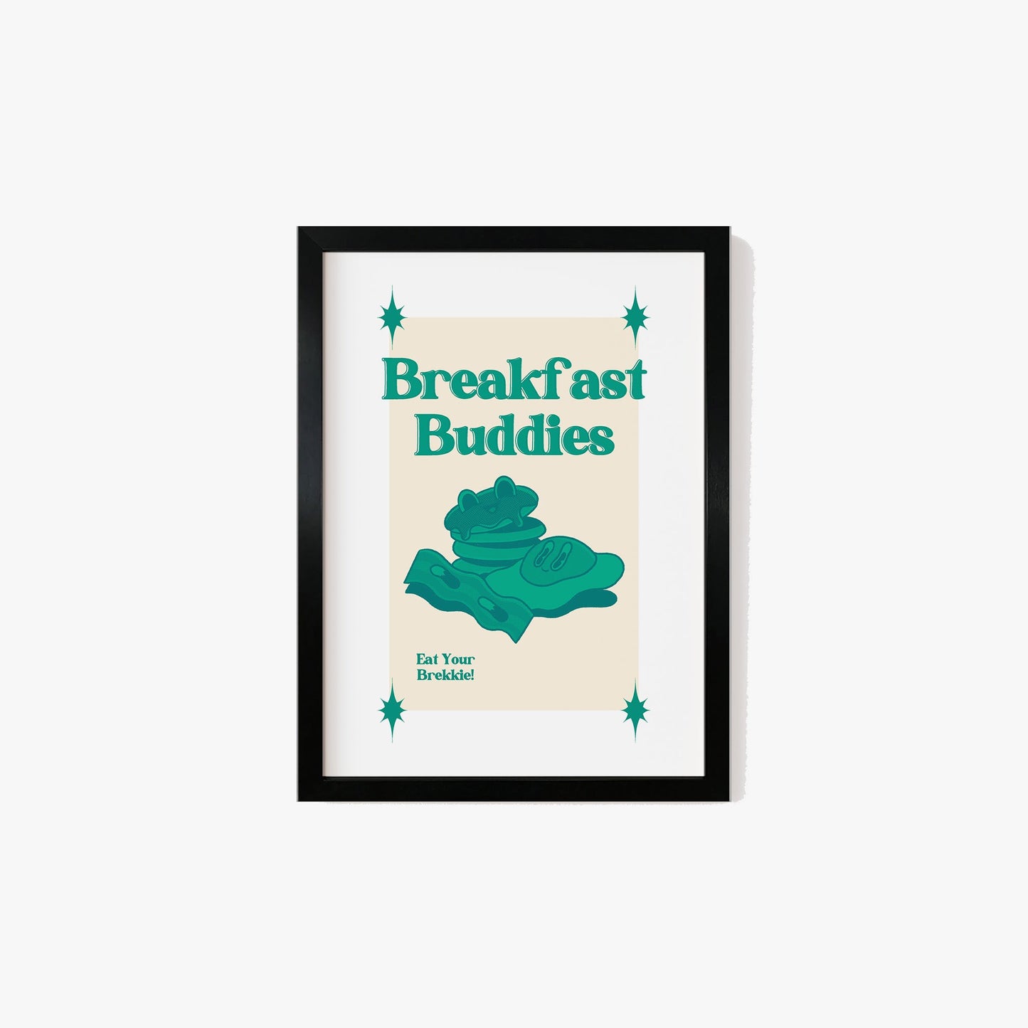 Retro Breakfast Buddies Print