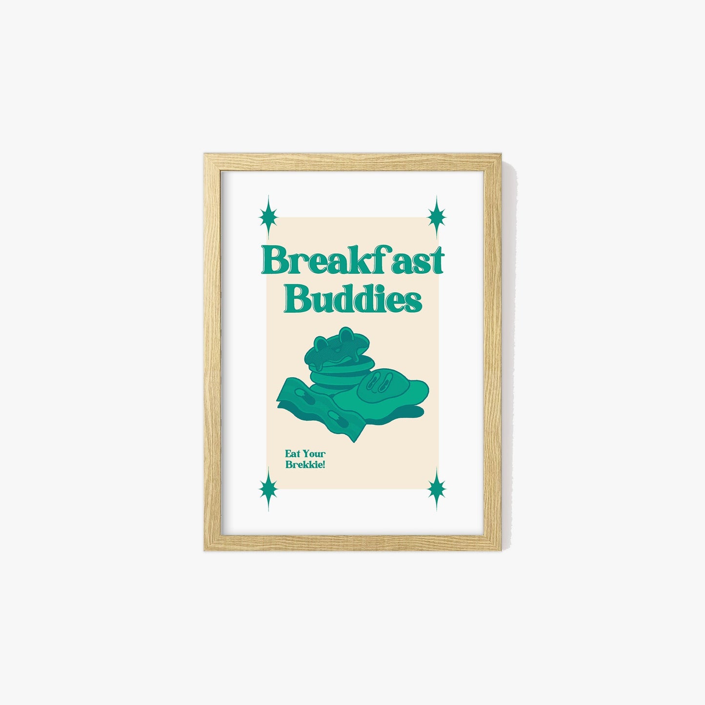 Retro Breakfast Buddies Print