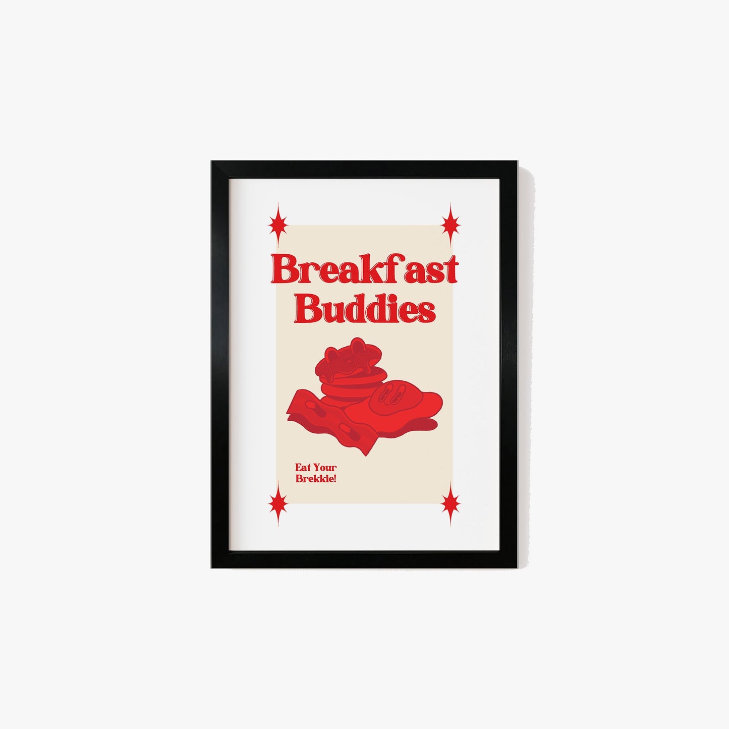 Retro Breakfast Buddies Print