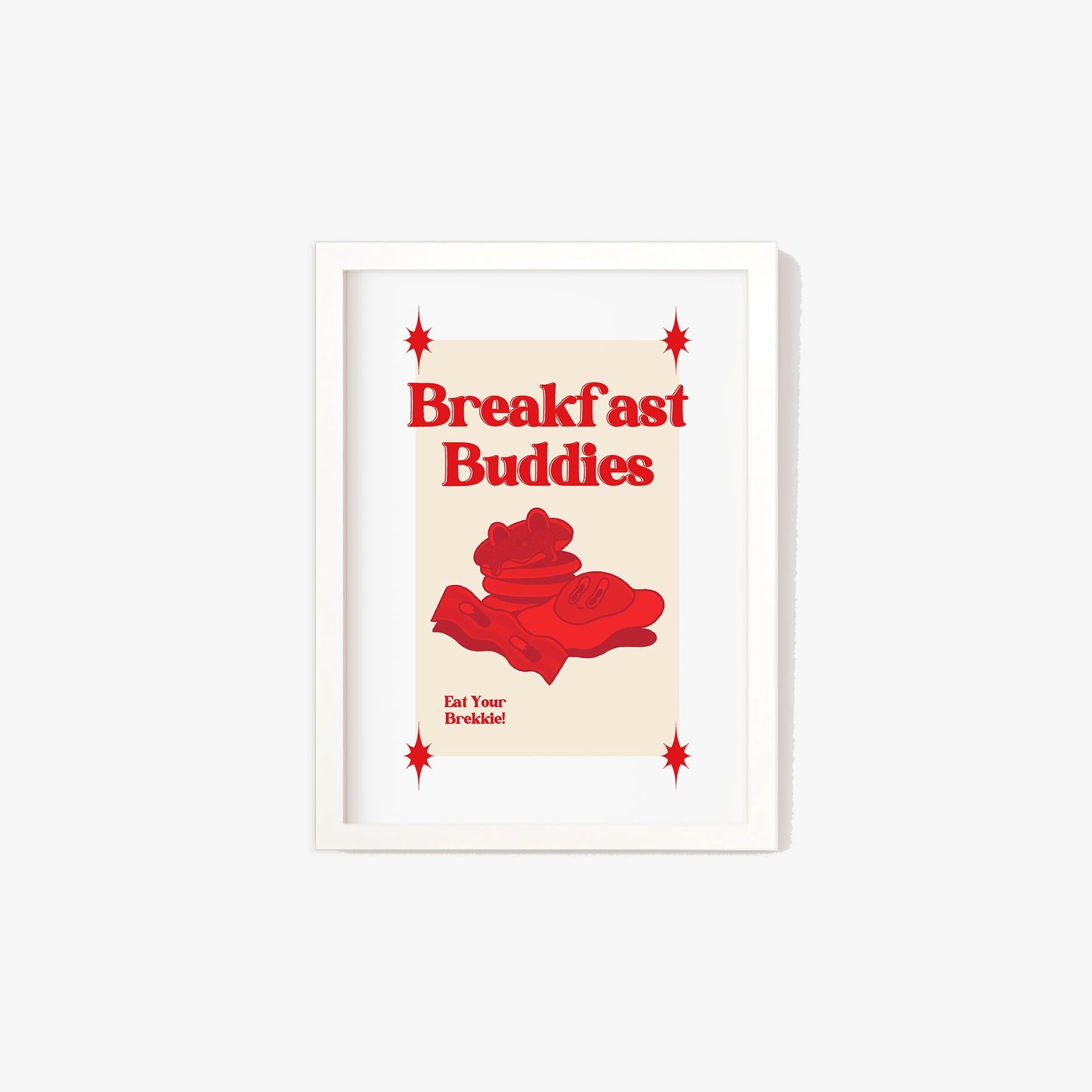 Retro Breakfast Buddies Print