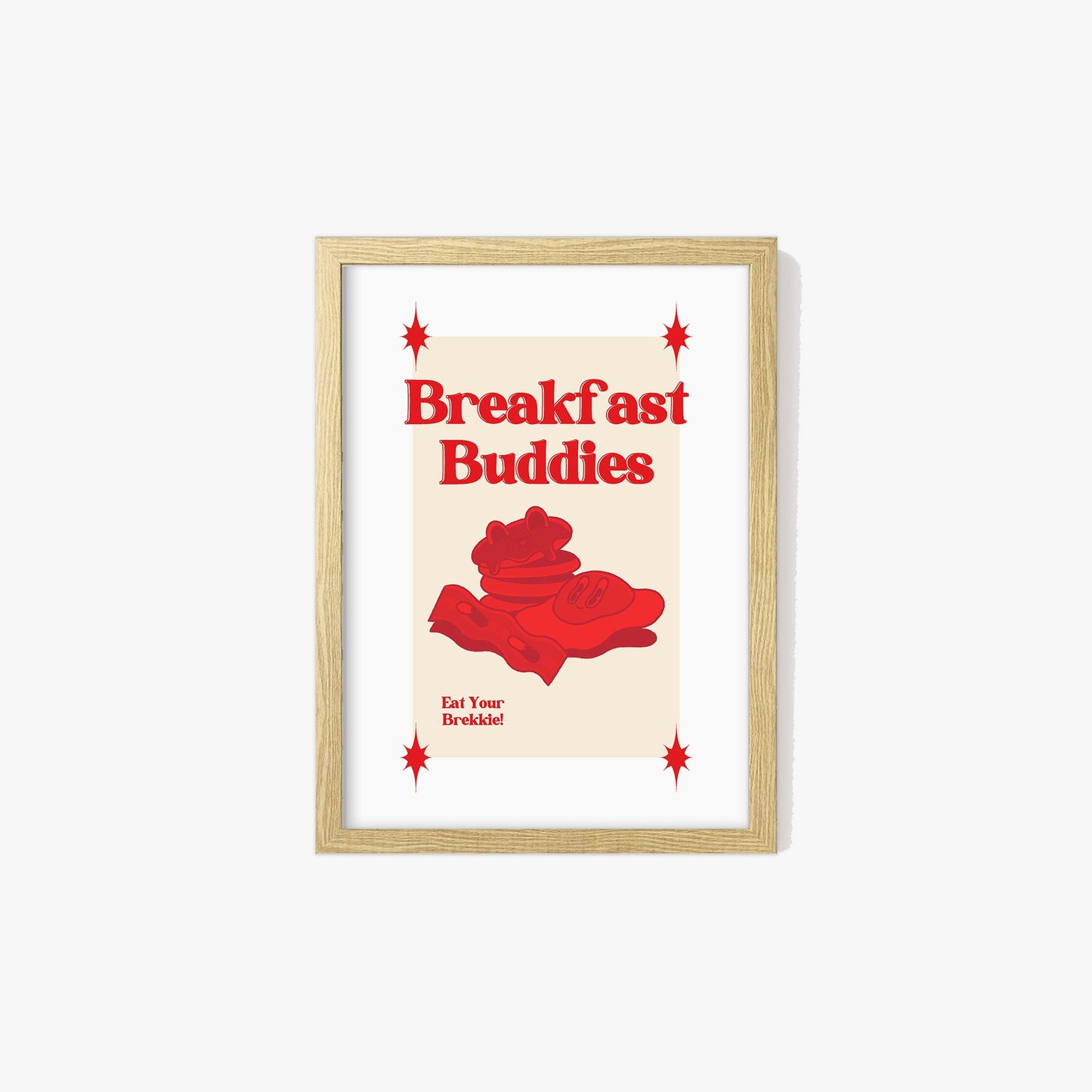 Retro Breakfast Buddies Print