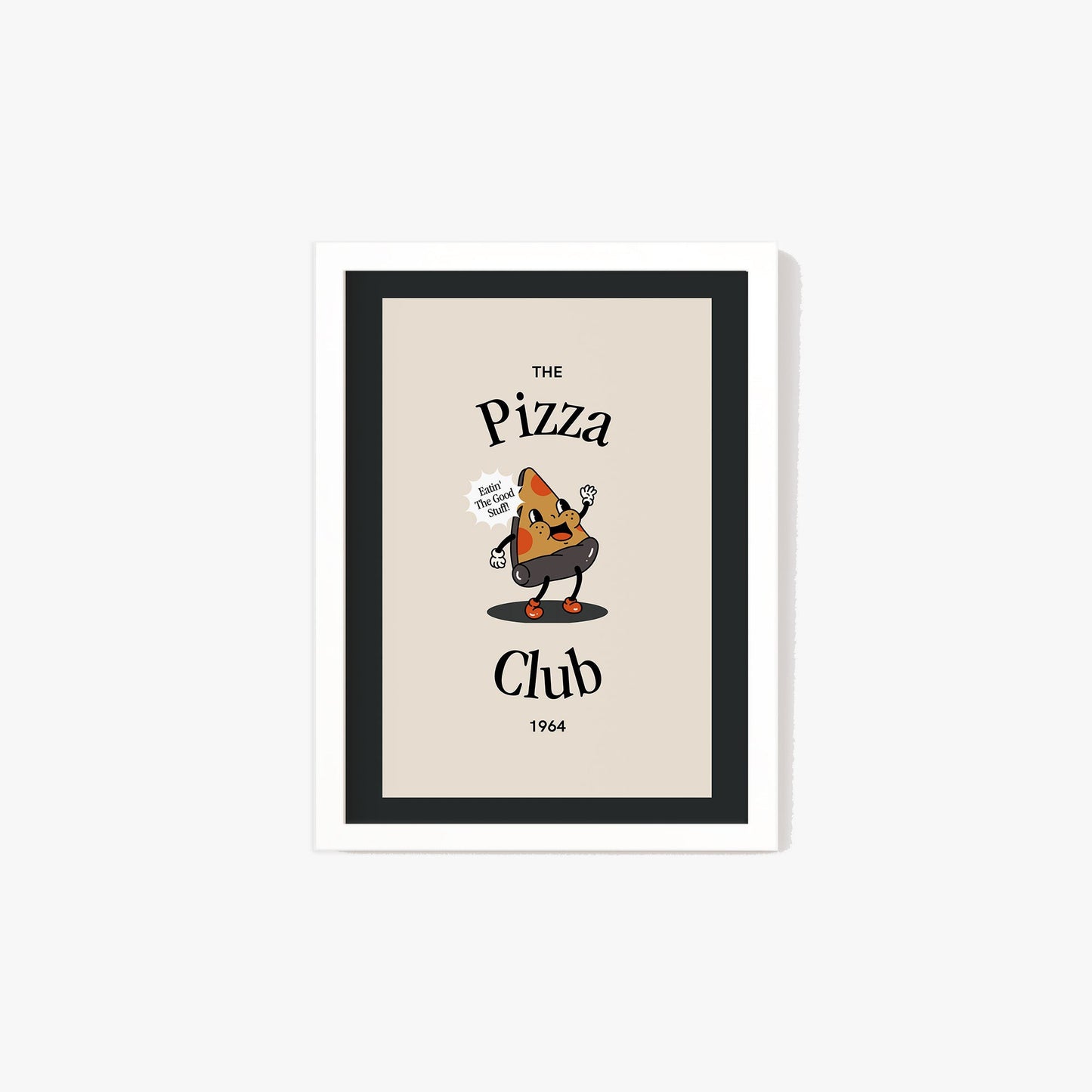 Retro Pizza Club Print