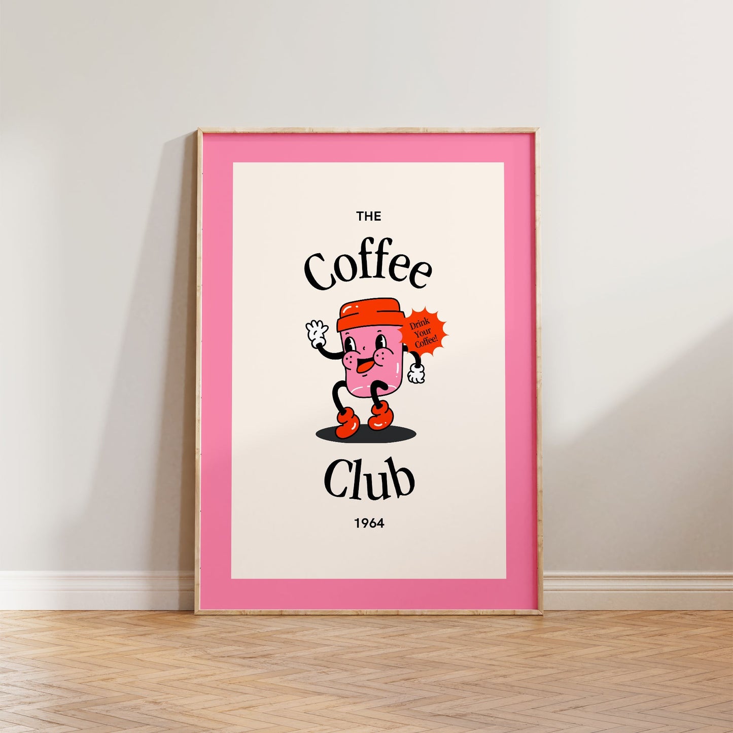 Retro Coffee Club Print