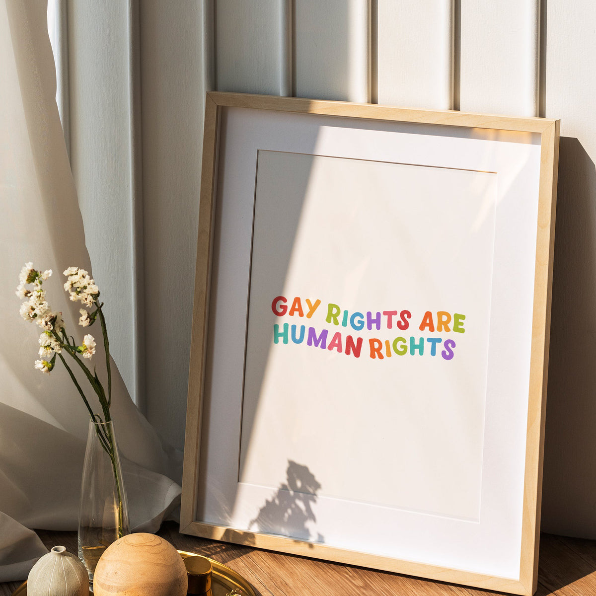 Gay Rights Are Gay Rights Are Human Rights Print – Lune Club