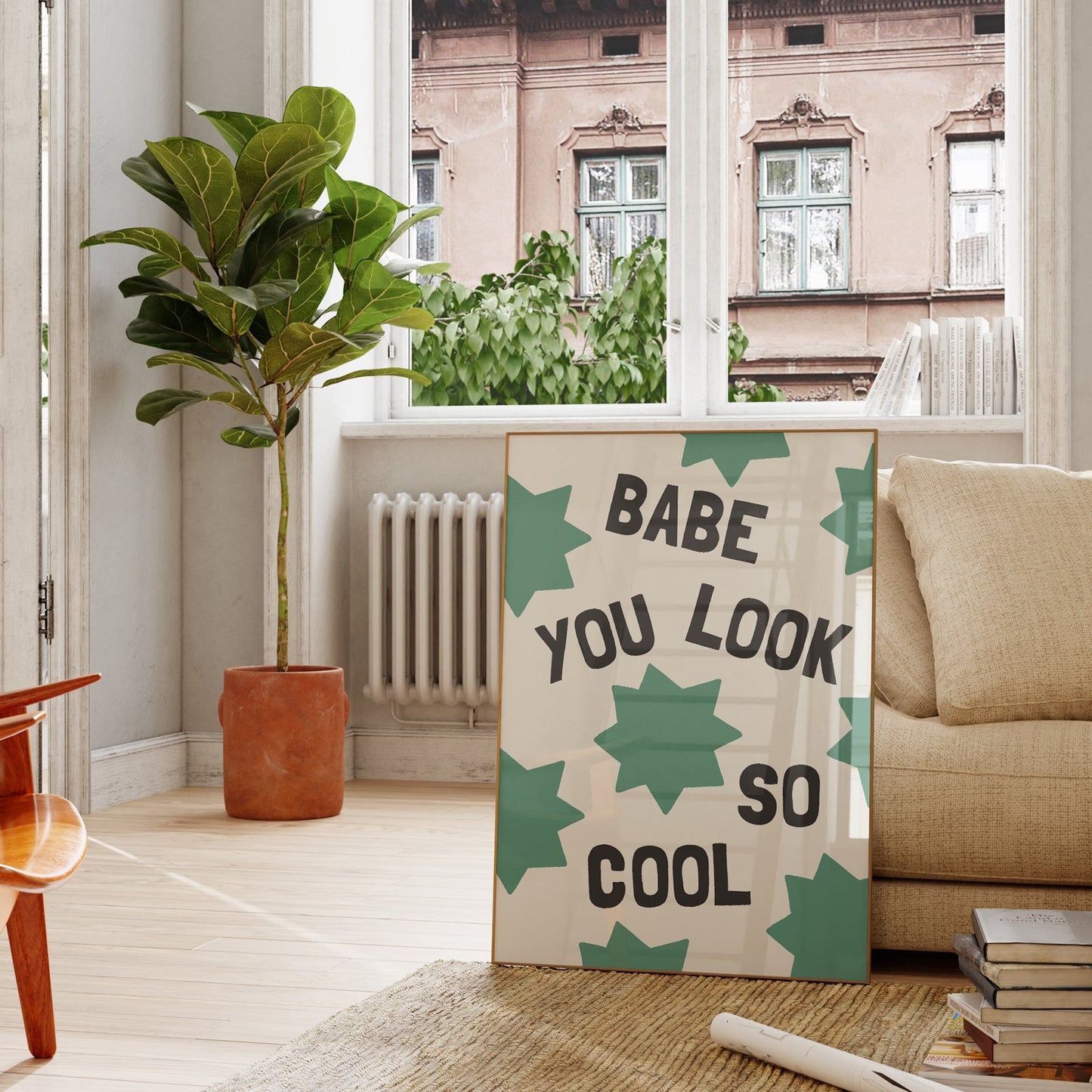 Babe, You Look So Cool Print