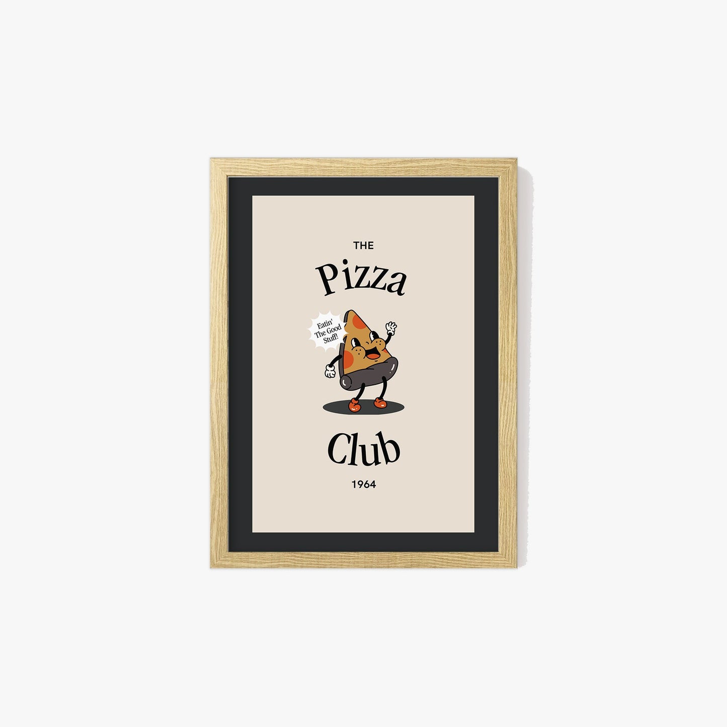 Retro Pizza Club Print