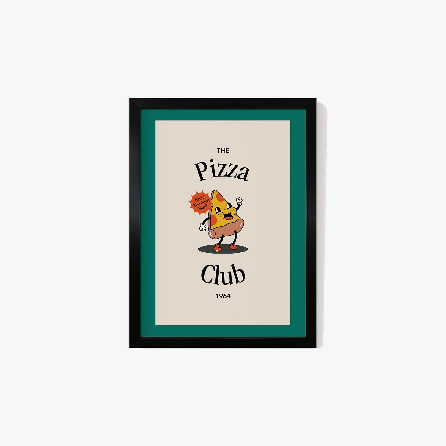 Retro Pizza Club Print