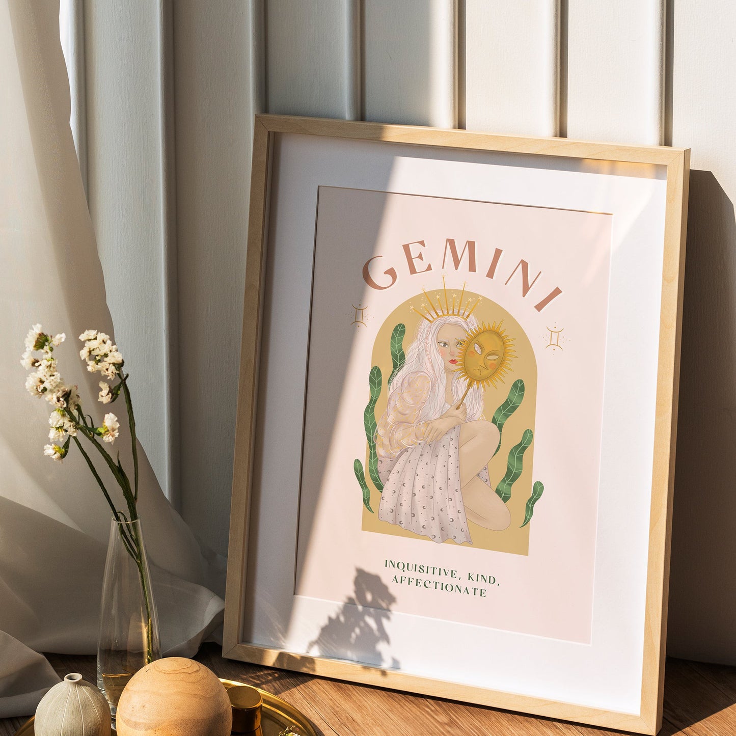 Gemini Illustration Print