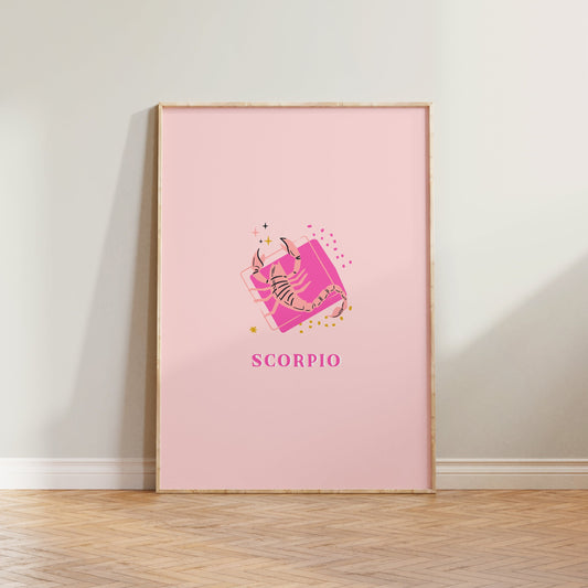 Scorpio Pink Print