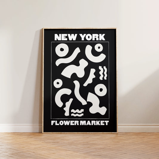 Flower Market New York Print #3