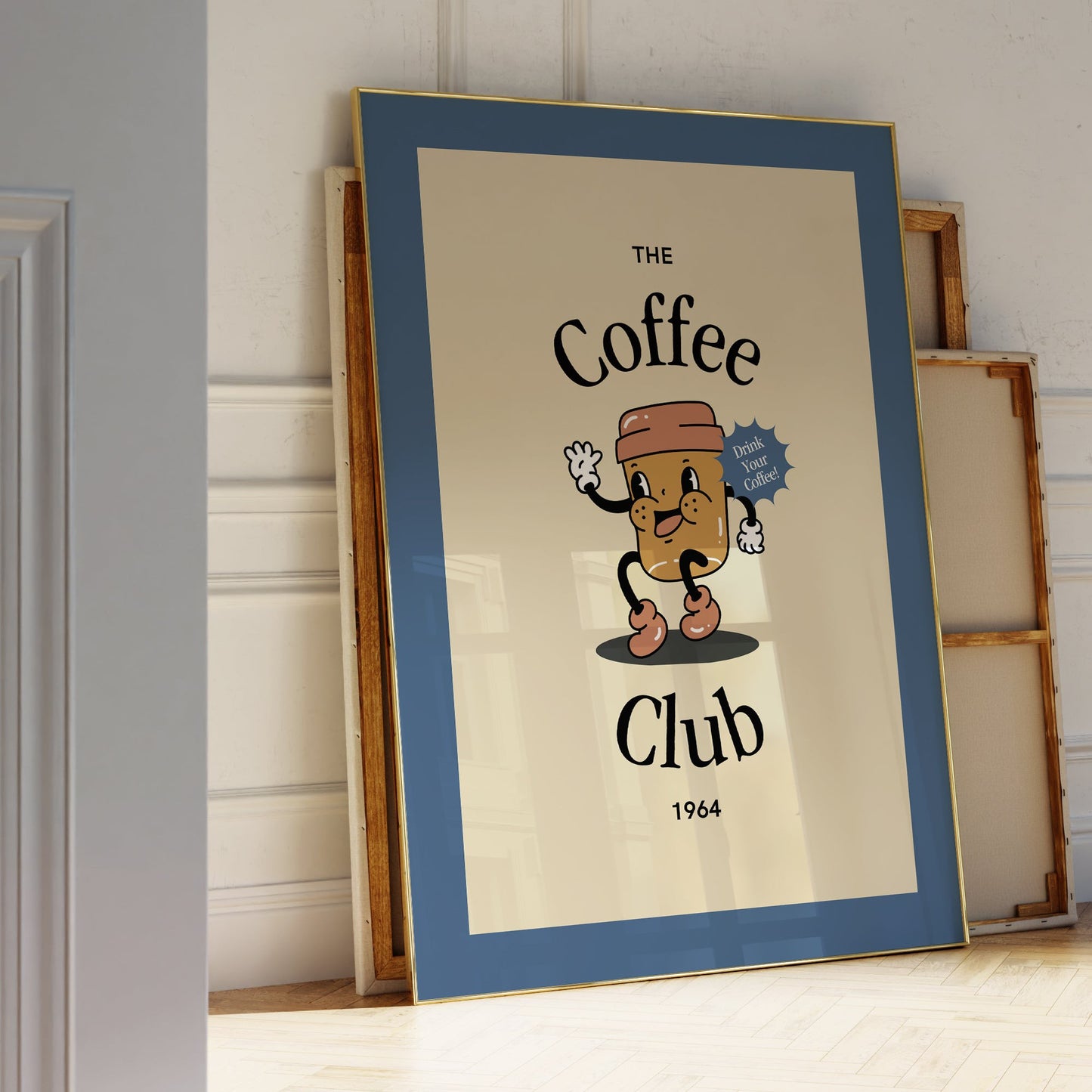 Retro Coffee Club Print