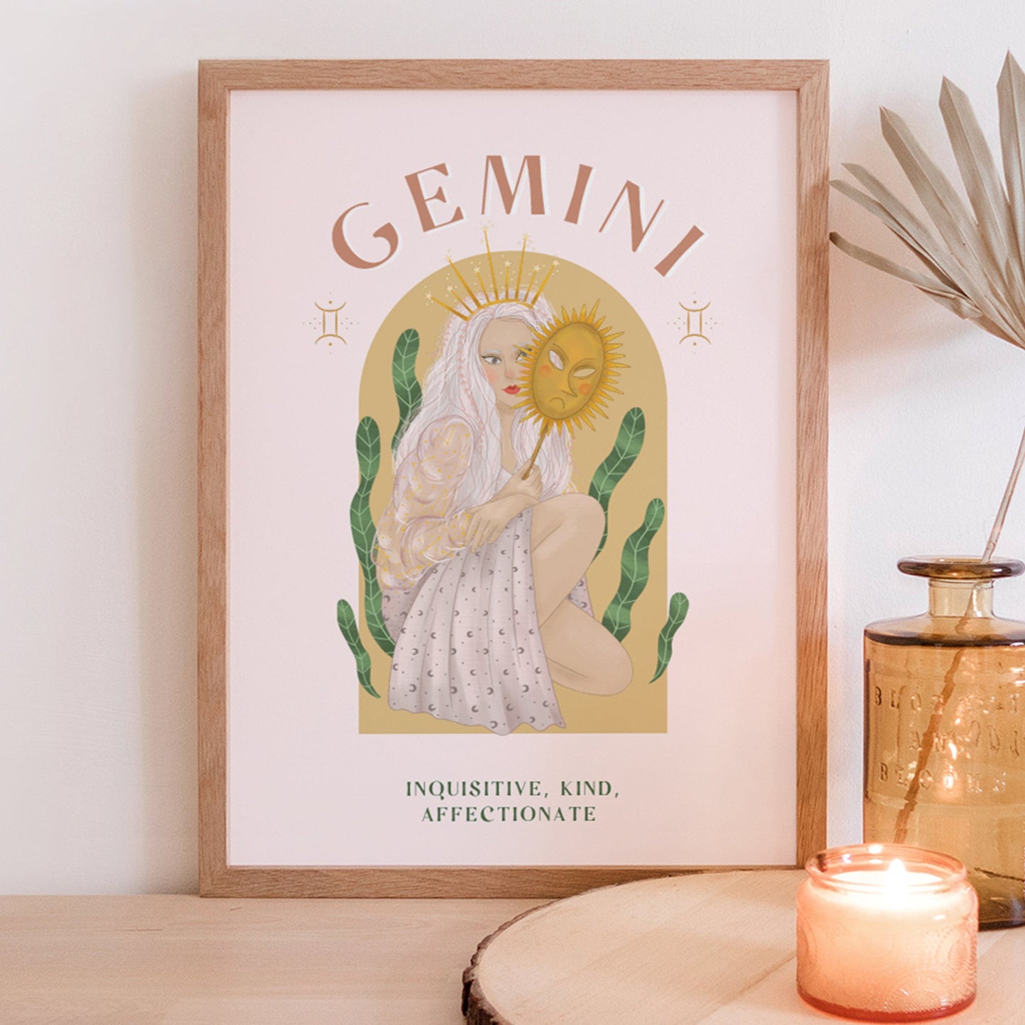 Gemini Illustration Print