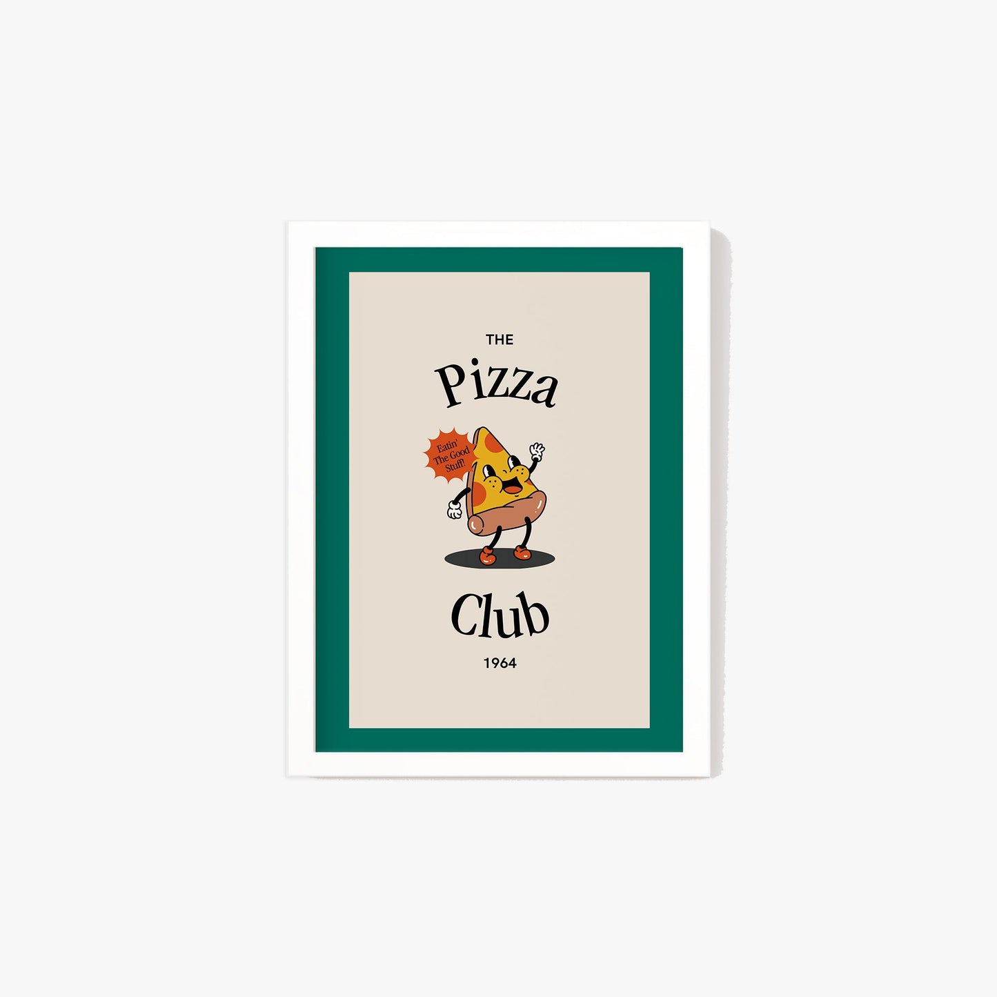 Retro Pizza Club Print