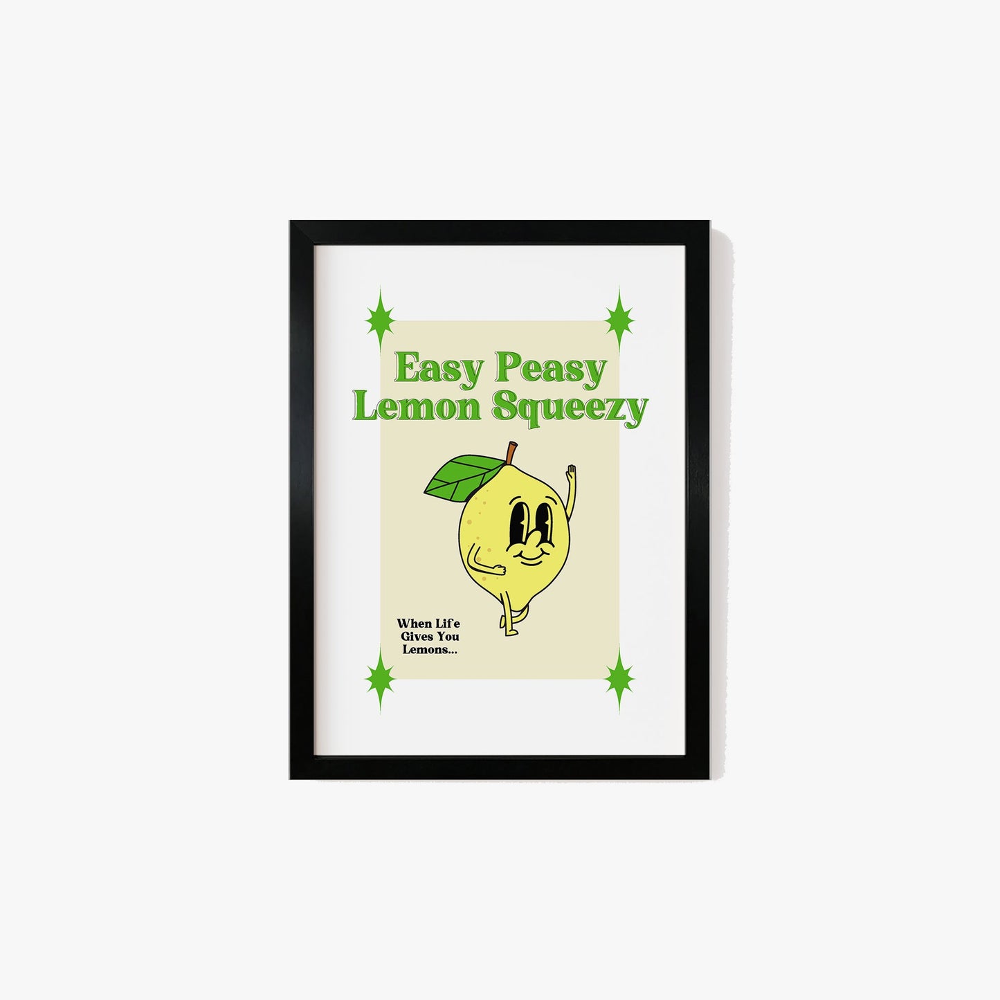 Retro Easy Peasy Lemon Squeezy Print