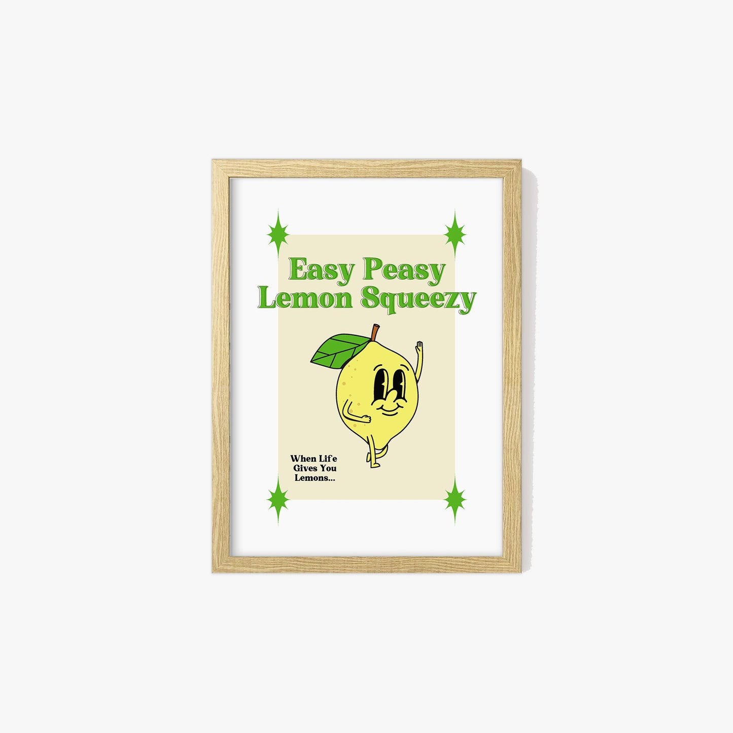 Retro Easy Peasy Lemon Squeezy Print