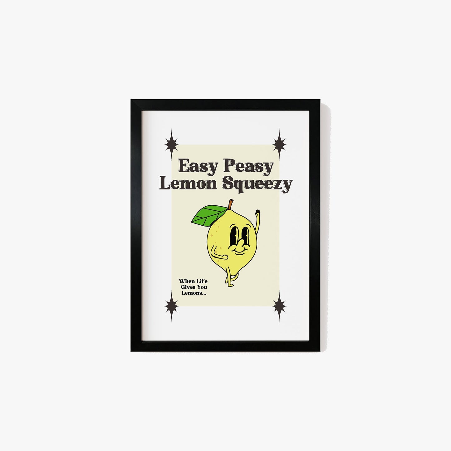 Retro Easy Peasy Lemon Squeezy Print