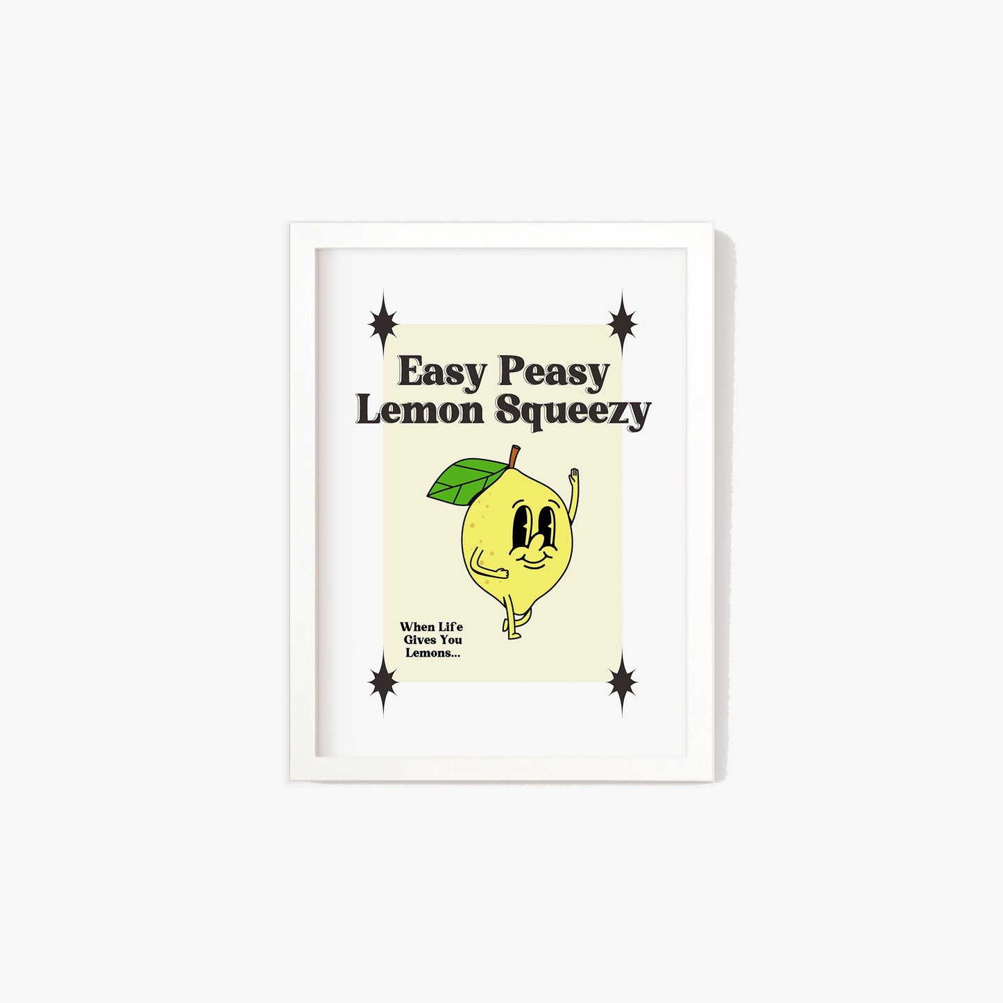 Retro Easy Peasy Lemon Squeezy Print